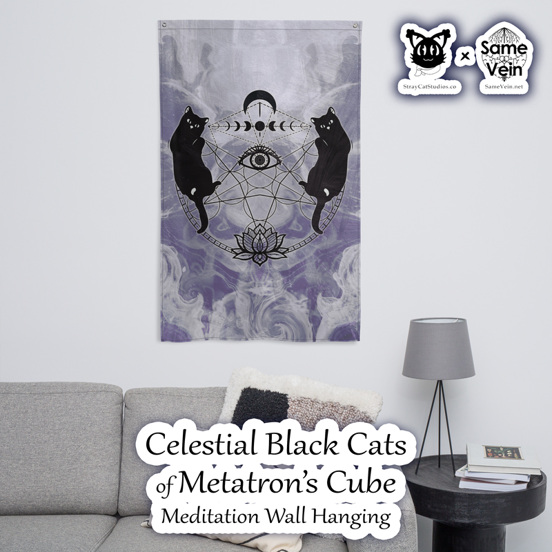 ☀ CELESTIAL BLACK CATS OF METATRON'S CUBE • MEDITATION WALL HANGING ☀


★★★ DETAILS ★★★

☆ Who doesn’t want to turn their house into a home? Brighten up your space by adding this unique Meditation Wall Hanging with our Celestial Black Cats of Metatron's Cube Mandala artwork! Your BoHo tapestry won’t crease or shrink thanks to the polyester material and will last a long time.



★★★ FABRICATION & MATERIALS ★★★

♥ 100% polyester
♥ Knitted fabric
♥ Fabric weight: 4.42 oz/yd² (150 g/m²)
♥ Print on one side
♥ Blank reverse side
♥ 2 iron grommets
♥ Blank product components sourced from China and Israel



★★★ ABOUT OUR ARTWORK ★★★

☆ MANDALAS have seemingly endless design possibilities and meanings spanning throughout a multitude of spirituality, philosophy, religion, and much more since the 4th century.

♥ Zen like configurations of shapes and symbols.
♥ Often used as a tool for spiritual guidance aiding in meditation and trance induction.
♥ Originally seen in Buddhism, Hinduism, Jainism, Shintoism; representing mindful ideas, principles, shrines, and deities.
♥ Normally layered with many patterns repeated from the outside border to the inner core, the mandala is seen as a general representation of the spiritual journey, helping it spread across the world and resonating with many people outside of religion.

☆ SACRED GEOMETRY explores any and all spiritual meanings found in shapes throughout nature, math, science, the universe, and our souls.

♥ Some of the most famous examples in Sacred geometry include the Metatron Cube, Tree of Life, Hexagram, Flower of Life, Vesica Piscis, Icosahedron, Labyrinth, Hamsa, Yin Yang, Sri Yantra, the Golden Ratio, and so much more
♥ Being tied to real life evidence throughout all of time, meaning in the shapes range from mapping the creation of the universe, balancing harmony and chaos, understanding life, growth, and death, and countless other core components of what makes the world what it is.

☆ LOTUS FLOWERS hold many meanings throughout various cultures, but they most commonly represent rebirth, purity, and strength.

♥ Without strain, lotus flowers rise out of the mud, so many connect with the symbol as a sign to stay strong and rise above whatever internal or external conflicts may be holding them back.
♥ More generally, the symbol inspires many to continue to be a better person, resisting temptations and respecting their mind, body, and spirit.

☆ BLACK CATS, while considered by some to be bad luck, is much more often viewed as spiritual protectors, especially in many Eastern cultures.

♥ Keeping a black cat in your home can offer you protection from evil spirits and many consider them symbols of magic, mystery, medicine, and health.
♥ A curious creature that deserves respect, and when excepted, will bring peace and perspective.

☆ The METATRON'S CUBE is a complex symbol that brings together all sacred geometric patterns found in the universe. The universes way of telling us to pursue and discover our best selves.

♥ The more you look, the more you'll find, including the Fruit of Life with 13 connected circles and all 5 of the Platonic Solids
♥ Named after Archangel Metatron, who oversees the flow of energy in creation and connections to the divine
♥ A balanced design that provides a focus for meditation.
♥ With spinning energy, this shape converts negative thoughts with positive perspectives and vibes

☆ The HAMSA (often called the Hand of Fatima, depending on beliefs, culture, and/or location) is a strong and inspirational symbol used for protection. The same eye from the Hamsa can be found in the center of this design.

♥ The open hand is a recognized imaged throughout time across the world.
♥ The eye inside the hand guards against any malevolent force or negative energy that may be affecting you.
♥ Often considered an "anti-evil eye" as another commonly seen symbol, known as the evil eye, can be viewed as a source of the negative energy the Hamsa protects against.
♥ The Hamsa or Hand of Fatima design is usually seen in wall art, tapestries, and hangings, as well as jewelry.



★★★ DISCOVER MORE ★★★

☆ If you enjoyed this Meditation Wall Hanging, check out our others here ↓

☆ Meditation Wall Hangings → https://www.etsy.com/shop/SameVein?section_id=37842170



★★★ SAME VEIN & STRAY CAT STUDIOS ★★★

☆ Thank you so much for your support! When people shop with us, it allows us to do more to support others, whether it be with our mental wellness & health work or assisting other creators do what they do best! We hope our work brings you peace and happiness both inside and out!

☆ Share the love on social media and tag us for a chance of free giveaways!

☆ Same Vein:

“A blog and community using creative outlets to understand mental wellness. Whether it be poetry, art, music, or any other medium, join in on the conversations! Check out our guided journals and planners or mandala activity and coloring books for self-improvement exercises. We also have home décor, books, poetry, apparel and accessories.”

♥ Etsy → https://www.etsy.com/shop/SameVein
♥ Website → SameVein.net
♥ Pinterest → @SameVein
♥ Facebook → @AlongTheSameVein
♥ Twitter → @Same_Vein
♥ Instagram → @Same_Vein

☆ Stray Cat Studios:

“A community of creators working for creators. Our goal is to bridge the gap between company and community, bringing together the support and funds creators need to keep doing what they love while lifting each other up at the same time. The arts are not about competition, it is about cooperation. We're all in this together!”

♥ Website → StrayCatStudios.co
♥ Pinterest → @StrayCatStudios
♥ Facebook → @straycatstudiosofficial
♥ Twitter → @StrayCatArt
♥ Instagram → @straycatstudios

Much love! ♪