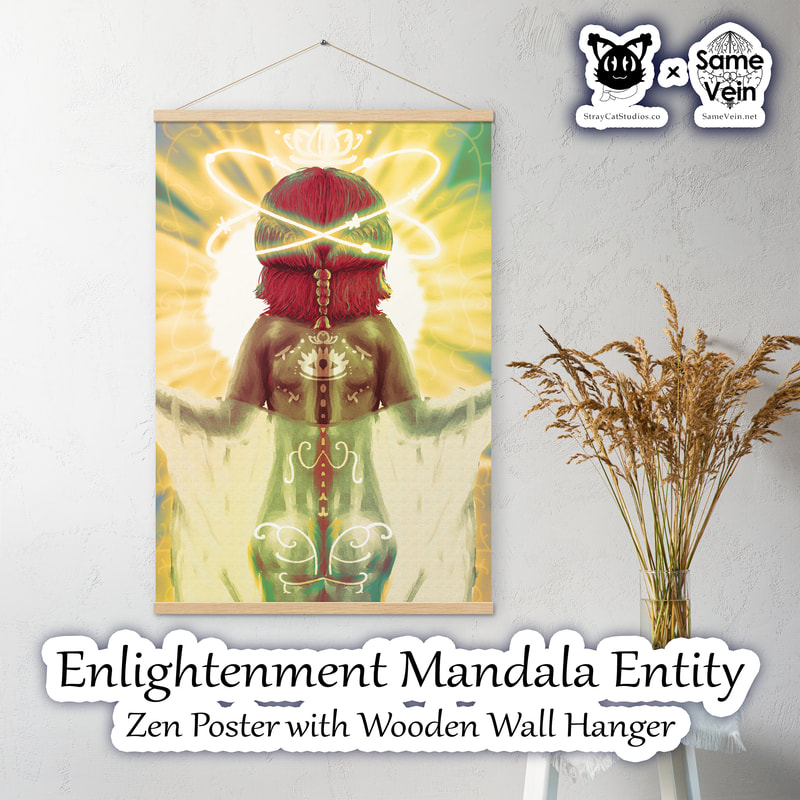 ☀ ENLIGHTMENT MANDALA ENTITY • ZEN POSTER WITH WOODEN WALL HANGER ☀


★★★ DETAILS ★★★

☆ Bring peace, creativity and fun into your space with our original Enlightenment Mandala Entity artwork. This matte Zen Poster comes with a lightweight Wooden Hanger and will fit any interior BoHo home décor, brightening your house and spirit! Use it as a statement piece or to create more depth on your gallery wall.



★★★ FABRICATION & MATERIALS ★★★

♥ Hangers made from natural wood
♥ Hanger piece thickness: 0.2″ (0.5 mm)
♥ Hanger piece width: 0.79″ (2 cm)
♥ Paper weight: 192 g/m²
♥ Poster secured by magnets
♥ Comes with a matching string
♥ Wood sourced from the Baltics
♥ Paper sourced from Japan
♥ Blank product sourced from the UK



★★★ ABOUT OUR ARTWORK ★★★

☆ MANDALAS have seemingly endless design possibilities and meanings spanning throughout a multitude of spirituality, philosophy, religion, and much more since the 4th century.

♥ Zen like configurations of shapes and symbols.
♥ Often used as a tool for spiritual guidance aiding in meditation and trance induction.
♥ Originally seen in Buddhism, Hinduism, Jainism, Shintoism; representing mindful ideas, principles, shrines, and deities.
♥ Normally layered with many patterns repeated from the outside border to the inner core, the mandala is seen as a general representation of the spiritual journey, helping it spread across the world and resonating with many people outside of religion.

☆ SACRED GEOMETRY explores any and all spiritual meanings found in shapes throughout nature, math, science, the universe, and our souls.

♥ Some of the most famous examples in Sacred geometry include the Metatron Cube, Tree of Life, Hexagram, Flower of Life, Vesica Piscis, Icosahedron, Labyrinth, Hamsa, Yin Yang, Sri Yantra, the Golden Ratio, and so much more
♥ Being tied to real life evidence throughout all of time, meaning in the shapes range from mapping the creation of the universe, balancing harmony and chaos, understanding life, growth, and death, and countless other core components of what makes the world what it is.



★★★ DISCOVER MORE ★★★

☆ If you enjoyed this Zen Poster with Wooden Wall Hanger, check out our others here ↓

☆ Meditation Wall Hangings → https://www.etsy.com/shop/SameVein?section_id=37842170



★★★ SAME VEIN & STRAY CAT STUDIOS ★★★

☆ Thank you so much for your support! When people shop with us, it allows us to do more to support others, whether it be with our mental wellness & health work or assisting other creators do what they do best! We hope our work brings you peace and happiness both inside and out!

☆ Share the love on social media and tag us for a chance of free giveaways!

☆ Same Vein:

“A blog and community using creative outlets to understand mental wellness. Whether it be poetry, art, music, or any other medium, join in on the conversations! Check out our guided journals and planners or mandala activity and coloring books for self-improvement exercises. We also have home décor, books, poetry, apparel and accessories.”

♥ Etsy → https://www.etsy.com/shop/SameVein
♥ Website → SameVein.net
♥ Pinterest → @SameVein
♥ Facebook → @AlongTheSameVein
♥ Twitter → @Same_Vein
♥ Instagram → @Same_Vein

☆ Stray Cat Studios:

“A community of creators working for creators. Our goal is to bridge the gap between company and community, bringing together the support and funds creators need to keep doing what they love while lifting each other up at the same time. The arts are not about competition, it is about cooperation. We're all in this together!”

♥ Website → StrayCatStudios.co
♥ Pinterest → @StrayCatStudios
♥ Facebook → @straycatstudiosofficial
♥ Twitter → @StrayCatArt
♥ Instagram → @straycatstudios

Much love! ♪