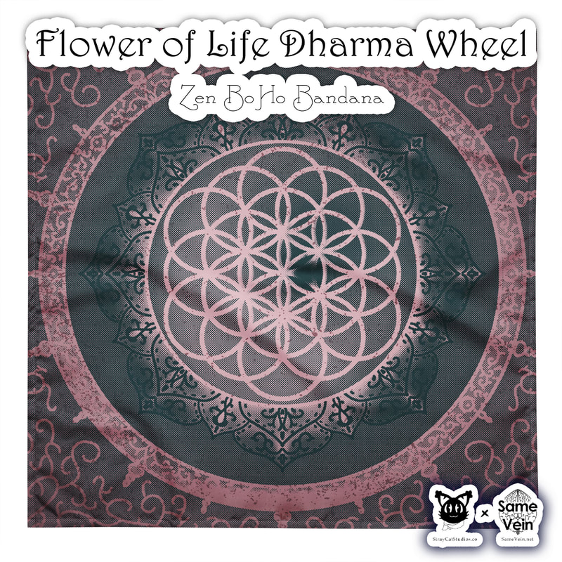 ☀ FLOWER OF LIFE DHARMA WHEEL • ZEN BOHO BANDANA ☀


★★★ DETAILS ★★★

☆ Get ready to make a statement with this all-over print Zen BoHo Bandana with our original Flower of Life Dharma Wheel Mandala artwork! Mix up your outfits by using this as a headband, necktie, or armband. In fact, why not get a second bandana to match your pet? Grab a few and hit the streets in style!

* Important sizing information: the smallest bandana size is made for small pets and won’t fit a grown-up. Please choose the medium or large size if you’re ordering for a grown-up.



★★★ FABRICATION & MATERIALS ★★★

♥ 100% microfiber polyester
♥ Fabric weight in Europe: 2.5 oz/yd² (85 g/m²)
♥ Fabric weight in Mexico: 2.4 oz/yd² (80 g/m²)
♥ Breathable fabric
♥ Lightweight and soft to the touch
♥ Double-folded edges
♥ Single-sided print
♥ Multifunctional
♥ Blank product components in Europe sourced from UK
♥ Blank product components in Mexico sourced from Colombia



★★★ ABOUT OUR ARTWORK ★★★

☆ MANDALAS have seemingly endless design possibilities and meanings spanning throughout a multitude of spirituality, philosophy, religion, and much more since the 4th century.

♥ Zen like configurations of shapes and symbols.
♥ Often used as a tool for spiritual guidance aiding in meditation and trance induction.
♥ Originally seen in Buddhism, Hinduism, Jainism, Shintoism; representing mindful ideas, principles, shrines, and deities.
♥ Normally layered with many patterns repeated from the outside border to the inner core, the mandala is seen as a general representation of the spiritual journey, helping it spread across the world and resonating with many people outside of religion.

☆ SACRED GEOMETRY explores any and all spiritual meanings found in shapes throughout nature, math, science, the universe, and our souls.

♥ Some of the most famous examples in Sacred geometry include the Metatron Cube, Tree of Life, Hexagram, Flower of Life, Vesica Piscis, Icosahedron, Labyrinth, Hamsa, Yin Yang, Sri Yantra, the Golden Ratio, and so much more
♥ Being tied to real life evidence throughout all of time, meaning in the shapes range from mapping the creation of the universe, balancing harmony and chaos, understanding life, growth, and death, and countless other core components of what makes the world what it is.

☆ The FLOWER OF LIFE symbol is one of the most well known illustrations of Sacred Geometry.

♥ Starting with the Vesica Piscis symbol (2 overlapping circles), the pattern extends out to 19 circles traditionally.
♥ When represented with only 7 interconnected circles, you have the SEED OF LIFE.
♥ Many find this pattern throughout all of nature, lending itself to representing all of Life, the formation of the Universe, and Existence itself.



★★★ DISCOVER MORE ★★★

☆ If you enjoyed this Zen BoHo Bandana, check out our others here ↓

☆ Zen BoHo Bandanas → https://www.etsy.com/shop/SameVein?ref=simple-shop-header-name&listing_id=1439352016§ion_id=42361602



★★★ SAME VEIN & STRAY CAT STUDIOS ★★★

☆ Thank you so much for your support! When people shop with us, it allows us to do more to support others, whether it be with our mental wellness & health work or assisting other creators do what they do best! We hope our work brings you peace and happiness both inside and out!

☆ Share the love on social media and tag us for a chance of free giveaways!

☆ Same Vein:

“A blog and community using creative outlets to understand mental wellness. Whether it be poetry, art, music, or any other medium, join in on the conversations! Check out our guided journals and planners or mandala activity and coloring books for self-improvement exercises. We also have home décor, books, poetry, apparel and accessories.”

♥ Etsy → https://www.etsy.com/shop/SameVein
♥ Website → SameVein.net
♥ Pinterest → @SameVein
♥ Facebook → @AlongTheSameVein
♥ Twitter → @Same_Vein
♥ Instagram → @Same_Vein

☆ Stray Cat Studios:

“A community of creators working for creators. Our goal is to bridge the gap between company and community, bringing together the support and funds creators need to keep doing what they love while lifting each other up at the same time. The arts are not about competition, it is about cooperation. We're all in this together!”

♥ Website → StrayCatStudios.co
♥ Pinterest → @StrayCatStudios
♥ Facebook → @straycatstudiosofficial
♥ Twitter → @StrayCatArt
♥ Instagram → @straycatstudios

Much love! ♪