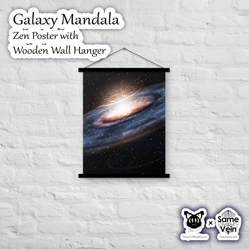 ☀ GALAXY MANDALA • ZEN POSTER WITH WOODEN WALL HANGER ☀


★★★ DETAILS ★★★

☆ Bring peace, creativity and fun into your space with our original celestial Galaxy Mandala artwork. This matte Zen Poster comes with a lightweight Wooden Hanger and will fit any interior BoHo home décor, brightening your house and spirit! Use it as a statement piece or to create more depth on your gallery wall.



★★★ FABRICATION & MATERIALS ★★★

♥ Hangers made from natural wood
♥ Hanger piece thickness: 0.2″ (0.5 mm)
♥ Hanger piece width: 0.79″ (2 cm)
♥ Paper weight: 192 g/m²
♥ Poster secured by magnets
♥ Comes with a matching string
♥ Wood sourced from the Baltics
♥ Paper sourced from Japan
♥ Blank product sourced from the UK



★★★ ABOUT OUR ARTWORK ★★★

☆ MANDALAS have seemingly endless design possibilities and meanings spanning throughout a multitude of spirituality, philosophy, religion, and much more since the 4th century.

♥ Zen like configurations of shapes and symbols.
♥ Often used as a tool for spiritual guidance aiding in meditation and trance induction.
♥ Originally seen in Buddhism, Hinduism, Jainism, Shintoism; representing mindful ideas, principles, shrines, and deities.
♥ Normally layered with many patterns repeated from the outside border to the inner core, the mandala is seen as a general representation of the spiritual journey, helping it spread across the world and resonating with many people outside of religion.

☆ SACRED GEOMETRY explores any and all spiritual meanings found in shapes throughout nature, math, science, the universe, and our souls.

♥ Some of the most famous examples in Sacred geometry include the Metatron Cube, Tree of Life, Hexagram, Flower of Life, Vesica Piscis, Icosahedron, Labyrinth, Hamsa, Yin Yang, Sri Yantra, the Golden Ratio, and so much more
♥ Being tied to real life evidence throughout all of time, meaning in the shapes range from mapping the creation of the universe, balancing harmony and chaos, understanding life, growth, and death, and countless other core components of what makes the world what it is.



★★★ DISCOVER MORE ★★★

☆ If you enjoyed this Zen Poster with Wooden Wall Hanger, check out our others here ↓

☆ Meditation Wall Hangings → https://www.etsy.com/shop/SameVein?section_id=37842170



★★★ SAME VEIN & STRAY CAT STUDIOS ★★★

☆ Thank you so much for your support! When people shop with us, it allows us to do more to support others, whether it be with our mental wellness & health work or assisting other creators do what they do best! We hope our work brings you peace and happiness both inside and out!

☆ Share the love on social media and tag us for a chance of free giveaways!

☆ Same Vein:

“A blog and community using creative outlets to understand mental wellness. Whether it be poetry, art, music, or any other medium, join in on the conversations! Check out our guided journals and planners or mandala activity and coloring books for self-improvement exercises. We also have home décor, books, poetry, apparel and accessories.”

♥ Etsy → https://www.etsy.com/shop/SameVein
♥ Website → SameVein.net
♥ Pinterest → @SameVein
♥ Facebook → @AlongTheSameVein
♥ Twitter → @Same_Vein
♥ Instagram → @Same_Vein

☆ Stray Cat Studios:

“A community of creators working for creators. Our goal is to bridge the gap between company and community, bringing together the support and funds creators need to keep doing what they love while lifting each other up at the same time. The arts are not about competition, it is about cooperation. We're all in this together!”

♥ Website → StrayCatStudios.co
♥ Pinterest → @StrayCatStudios
♥ Facebook → @straycatstudiosofficial
♥ Twitter → @StrayCatArt
♥ Instagram → @straycatstudios

Much love! ♪