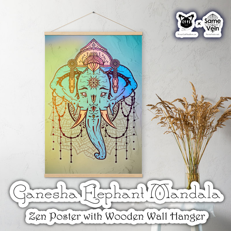 ☀ GANESHA ELEPHANT MANDALA • ZEN POSTER WITH WOODEN WALL HANGER ☀


★★★ DETAILS ★★★

☆ Bring peace, creativity and fun into your space with our original Ganesha Elephant Mandala artwork. This matte Zen Poster comes with a lightweight Wooden Hanger and will fit any interior BoHo home décor, brightening your house and spirit! Use it as a statement piece or to create more depth on your gallery wall.



★★★ FABRICATION & MATERIALS ★★★

♥ Hangers made from natural wood
♥ Hanger piece thickness: 0.2″ (0.5 mm)
♥ Hanger piece width: 0.79″ (2 cm)
♥ Paper weight: 192 g/m²
♥ Poster secured by magnets
♥ Comes with a matching string
♥ Wood sourced from the Baltics
♥ Paper sourced from Japan
♥ Blank product sourced from the UK



★★★ ABOUT OUR ARTWORK ★★★

☆ MANDALAS have seemingly endless design possibilities and meanings spanning throughout a multitude of spirituality, philosophy, religion, and much more since the 4th century.

♥ Zen like configurations of shapes and symbols.
♥ Often used as a tool for spiritual guidance aiding in meditation and trance induction.
♥ Originally seen in Buddhism, Hinduism, Jainism, Shintoism; representing mindful ideas, principles, shrines, and deities.
♥ Normally layered with many patterns repeated from the outside border to the inner core, the mandala is seen as a general representation of the spiritual journey, helping it spread across the world and resonating with many people outside of religion.

☆ SACRED GEOMETRY explores any and all spiritual meanings found in shapes throughout nature, math, science, the universe, and our souls.

♥ Some of the most famous examples in Sacred geometry include the Metatron Cube, Tree of Life, Hexagram, Flower of Life, Vesica Piscis, Icosahedron, Labyrinth, Hamsa, Yin Yang, Sri Yantra, the Golden Ratio, and so much more
♥ Being tied to real life evidence throughout all of time, meaning in the shapes range from mapping the creation of the universe, balancing harmony and chaos, understanding life, growth, and death, and countless other core components of what makes the world what it is.

☆ GANESHA, or Ganesh in the more literal translation from Sanskrit, is one of the most well known entities across multiple beliefs, religions, and cultures, namely Hinduism as well as Buddhism.

♥ The often elephant-headed spiritual deity is considered a god of beginnings as well as being known for as a remover of obstacles and one to bring general good luck.
♥ Also known as Ganapati, Vinayaka, and Pillaiyar
♥ Depictions and uses of Ganesh symbolism is to promote the arts and sciences, which he is a patron, intellect and wisdom, which he's a deva (class of divine being, God) of.
♥ The image of Ganesh varies, be it just a head or full scene, but their are consistent meanings that are understood in whatever is shown in the depiction. Not too different than the various Buddha poses.
♥ Examples of this would be the big ears and head, meaning to think big while listening & learning more to achieve you fullest intellectual potential; Small eyes and mouth, symbolizing the values of talking less and concentrating, using all your senses to see beyond what you see; The Trunk shows that you should remain adaptable and efficient just as it is; A Large Stomach to take in and digest the good and the bad peacefully; Tusks to show strength, but often depicted with only one, symbolizing the idea of throwing away the bad and retaining the good; and a variety of other additions such as a Mouse for desire, Parsada for being the world open for your taking, an axe to cut off attachment, a rope to pull you ever so closer to your dreams and goals, and much more.



★★★ DISCOVER MORE ★★★

☆ If you enjoyed this Zen Poster with Wooden Wall Hanger, check out our others here ↓

☆ Meditation Wall Hangings → https://www.etsy.com/shop/SameVein?section_id=37842170



★★★ SAME VEIN & STRAY CAT STUDIOS ★★★

☆ Thank you so much for your support! When people shop with us, it allows us to do more to support others, whether it be with our mental wellness & health work or assisting other creators do what they do best! We hope our work brings you peace and happiness both inside and out!

☆ Share the love on social media and tag us for a chance of free giveaways!

☆ Same Vein:

“A blog and community using creative outlets to understand mental wellness. Whether it be poetry, art, music, or any other medium, join in on the conversations! Check out our guided journals and planners or mandala activity and coloring books for self-improvement exercises. We also have home décor, books, poetry, apparel and accessories.”

♥ Etsy → https://www.etsy.com/shop/SameVein
♥ Website → SameVein.net
♥ Pinterest → @SameVein
♥ Facebook → @AlongTheSameVein
♥ Twitter → @Same_Vein
♥ Instagram → @Same_Vein

☆ Stray Cat Studios:

“A community of creators working for creators. Our goal is to bridge the gap between company and community, bringing together the support and funds creators need to keep doing what they love while lifting each other up at the same time. The arts are not about competition, it is about cooperation. We're all in this together!”

♥ Website → StrayCatStudios.co
♥ Pinterest → @StrayCatStudios
♥ Facebook → @straycatstudiosofficial
♥ Twitter → @StrayCatArt
♥ Instagram → @straycatstudios

Much love! ♪