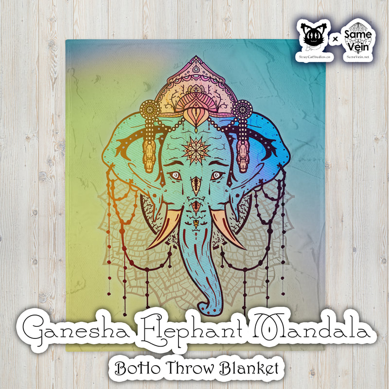 ☀ GANESHA ELEPHANT MANDALA • BOHO THROW BLANKET • 50X60 ☀


★★★ DETAILS ★★★

☆ Do you feel that your home is missing an eye-catching, yet practical design element? Solve this problem with a soft silk touch BoHo Throw Blanket with a hand drawn Ganesha Elephant Mandala design that's ideal for lounging on the couch during chilly evenings. Sure to bring peace & comfort for you both inside and out!



★★★ FABRICATION & MATERIALS ★★★

♥ 100% polyester
♥ Blanket size: 50″ × 60″ (127 × 153 cm)
♥ Soft silk touch fabric
♥ Printing on one side
♥ White reverse side
♥ Machine-washable
♥ Hypoallergenic
♥ Flame retardant
♥ Blank product sourced from China



★★★ ABOUT OUR ARTWORK ★★★

☆ MANDALAS have seemingly endless design possibilities and meanings spanning throughout a multitude of spirituality, philosophy, religion, and much more since the 4th century.

♥ Zen like configurations of shapes and symbols.
♥ Often used as a tool for spiritual guidance aiding in meditation and trance induction.
♥ Originally seen in Buddhism, Hinduism, Jainism, Shintoism; representing mindful ideas, principles, shrines, and deities.
♥ Normally layered with many patterns repeated from the outside border to the inner core, the mandala is seen as a general representation of the spiritual journey, helping it spread across the world and resonating with many people outside of religion.

☆ SACRED GEOMETRY explores any and all spiritual meanings found in shapes throughout nature, math, science, the universe, and our souls.

♥ Some of the most famous examples in Sacred geometry include the Metatron Cube, Tree of Life, Hexagram, Flower of Life, Vesica Piscis, Icosahedron, Labyrinth, Hamsa, Yin Yang, Sri Yantra, the Golden Ratio, and so much more
♥ Being tied to real life evidence throughout all of time, meaning in the shapes range from mapping the creation of the universe, balancing harmony and chaos, understanding life, growth, and death, and countless other core components of what makes the world what it is.

☆ GANESHA, or Ganesh in the more literal translation from Sanskrit, is one of the most well known entities across multiple beliefs, religions, and cultures, namely Hinduism as well as Buddhism.

♥ The often elephant-headed spiritual deity is considered a god of beginnings as well as being known for as a remover of obstacles and one to bring general good luck.
♥ Also known as Ganapati, Vinayaka, and Pillaiyar
♥ Depictions and uses of Ganesh symbolism is to promote the arts and sciences, which he is a patron, intellect and wisdom, which he's a deva (class of divine being, God) of.
♥ The image of Ganesh varies, be it just a head or full scene, but their are consistent meanings that are understood in whatever is shown in the depiction. Not too different than the various Buddha poses.
♥ Examples of this would be the big ears and head, meaning to think big while listening & learning more to achieve you fullest intellectual potential; Small eyes and mouth, symbolizing the values of talking less and concentrating, using all your senses to see beyond what you see; The Trunk shows that you should remain adaptable and efficient just as it is; A Large Stomach to take in and digest the good and the bad peacefully; Tusks to show strength, but often depicted with only one, symbolizing the idea of throwing away the bad and retaining the good; and a variety of other additions such as a Mouse for desire, Parsada for being the world open for your taking, an axe to cut off attachment, a rope to pull you ever so closer to your dreams and goals, and much more.



★★★ DISCOVER MORE ★★★

☆ If you enjoyed this Mandala BoHo Throw Blanket, check out our others here ↓

☆ Mandala BoHo Throw Blankets → https://www.etsy.com/shop/SameVein?ref=profile_header§ion_id=37091535



★★★ SAME VEIN & STRAY CAT STUDIOS ★★★

☆ Thank you so much for your support! When people shop with us, it allows us to do more to support others, whether it be with our mental wellness & health work or assisting other creators do what they do best! We hope our work brings you peace and happiness both inside and out!

☆ Share the love on social media and tag us for a chance of free giveaways!

☆ Same Vein:

“A blog and community using creative outlets to understand mental wellness. Whether it be poetry, art, music, or any other medium, join in on the conversations! Check out our guided journals and planners or mandala activity and coloring books for self-improvement exercises. We also have home décor, books, poetry, apparel and accessories.”

♥ Etsy → https://www.etsy.com/shop/SameVein
♥ Website → SameVein.net
♥ Pinterest → @SameVein
♥ Facebook → @AlongTheSameVein
♥ Twitter → @Same_Vein
♥ Instagram → @Same_Vein

☆ Stray Cat Studios:

“A community of creators working for creators. Our goal is to bridge the gap between company and community, bringing together the support and funds creators need to keep doing what they love while lifting each other up at the same time. The arts are not about competition, it is about cooperation. We're all in this together!”

♥ Website → StrayCatStudios.co
♥ Pinterest → @StrayCatStudios
♥ Facebook → @straycatstudiosofficial
♥ Twitter → @StrayCatArt
♥ Instagram → @straycatstudios

Much love! ♪