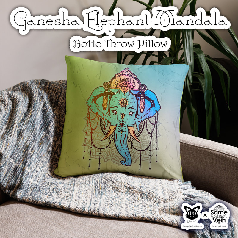 ☀ GANESHA ELEPHANT MANDALA • BOHO THROW PILLOW AND CASE ☀


★★★ DETAILS ★★★

☆ A strategically placed accent can bring the whole room to life, and this Ganesha Elephant Mandala BoHo Throw Pillow is just what you need to do that. What's more, the soft, machine-washable case with the shape-retaining insert is a joy to have long afternoon naps on. I hope this brings peace, love, and comfort both inside and out!



★★★ FABRICATION & MATERIALS ★★★

♥ 100% polyester case and insert
♥ Fabric weight: 6.49-8.85 oz/yd² (220-300 g/m²)
♥ Hidden zipper
♥ Machine-washable case
♥ Shape-retaining polyester insert included (handwash only)
♥ Blank product components in the US sourced from China and the US
♥ Blank product components in the EU sourced from China and Poland



★★★ ABOUT OUR ARTWORK ★★★

☆ MANDALAS have seemingly endless design possibilities and meanings spanning throughout a multitude of spirituality, philosophy, religion, and much more since the 4th century.

♥ Zen like configurations of shapes and symbols.
♥ Often used as a tool for spiritual guidance aiding in meditation and trance induction.
♥ Originally seen in Buddhism, Hinduism, Jainism, Shintoism; representing mindful ideas, principles, shrines, and deities.
♥ Normally layered with many patterns repeated from the outside border to the inner core, the mandala is seen as a general representation of the spiritual journey, helping it spread across the world and resonating with many people outside of religion.

☆ SACRED GEOMETRY explores any and all spiritual meanings found in shapes throughout nature, math, science, the universe, and our souls.

♥ Some of the most famous examples in Sacred geometry include the Metatron Cube, Tree of Life, Hexagram, Flower of Life, Vesica Piscis, Icosahedron, Labyrinth, Hamsa, Yin Yang, Sri Yantra, the Golden Ratio, and so much more
♥ Being tied to real life evidence throughout all of time, meaning in the shapes range from mapping the creation of the universe, balancing harmony and chaos, understanding life, growth, and death, and countless other core components of what makes the world what it is.

☆ GANESHA, or Ganesh in the more literal translation from Sanskrit, is one of the most well known entities across multiple beliefs, religions, and cultures, namely Hinduism as well as Buddhism.

♥ The often elephant-headed spiritual deity is considered a god of beginnings as well as being known for as a remover of obstacles and one to bring general good luck.
♥ Also known as Ganapati, Vinayaka, and Pillaiyar
♥ Depictions and uses of Ganesh symbolism is to promote the arts and sciences, which he is a patron, intellect and wisdom, which he's a deva (class of divine being, God) of.
♥ The image of Ganesh varies, be it just a head or full scene, but their are consistent meanings that are understood in whatever is shown in the depiction. Not too different than the various Buddha poses.
♥ Examples of this would be the big ears and head, meaning to think big while listening & learning more to achieve you fullest intellectual potential; Small eyes and mouth, symbolizing the values of talking less and concentrating, using all your senses to see beyond what you see; The Trunk shows that you should remain adaptable and efficient just as it is; A Large Stomach to take in and digest the good and the bad peacefully; Tusks to show strength, but often depicted with only one, symbolizing the idea of throwing away the bad and retaining the good; and a variety of other additions such as a Mouse for desire, Parsada for being the world open for your taking, an axe to cut off attachment, a rope to pull you ever so closer to your dreams and goals, and much more.



★★★ DISCOVER MORE ★★★

If you enjoyed this BoHo Pillow and Case, check out our others here ↓

BoHo Pillow and Cases → https://www.etsy.com/shop/SameVein?ref=profile_header§ion_id=37233813



★★★ SAME VEIN & STRAY CAT STUDIOS ★★★

☆ Thank you so much for your support! When people shop with us, it allows us to do more to support others, whether it be with our mental wellness & health work or assisting other creators do what they do best! We hope our work brings you peace and happiness both inside and out!

☆ Share the love on social media and tag us for a chance of free giveaways!

☆ Same Vein:

“A blog and community using creative outlets to understand mental wellness. Whether it be poetry, art, music, or any other medium, join in on the conversations! Check out our guided journals and planners or mandala activity and coloring books for self-improvement exercises. We also have home décor, books, poetry, apparel and accessories.”

♥ Etsy → https://www.etsy.com/shop/SameVein
♥ Website → SameVein.net
♥ Pinterest → @SameVein
♥ Facebook → @AlongTheSameVein
♥ Twitter → @Same_Vein
♥ Instagram → @Same_Vein

☆ Stray Cat Studios:

“A community of creators working for creators. Our goal is to bridge the gap between company and community, bringing together the support and funds creators need to keep doing what they love while lifting each other up at the same time. The arts are not about competition, it is about cooperation. We're all in this together!”

♥ Website → StrayCatStudios.co
♥ Pinterest → @StrayCatStudios
♥ Facebook → @straycatstudiosofficial
♥ Twitter → @StrayCatArt
♥ Instagram → @straycatstudios

Much love! ♪
