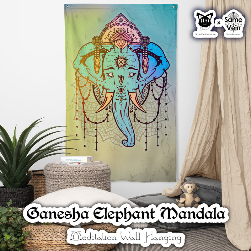 ☀ GANESHA ELEPHANT MANDALA • MEDITATION WALL HANGING ☀


★★★ DETAILS ★★★

☆ Who doesn’t want to turn their house into a home? Brighten up your space by adding this unique Meditation Wall Hanging with our Ganesha Elephant Mandala artwork! Your BoHo tapestry won’t crease or shrink thanks to the polyester material and will last a long time.



★★★ FABRICATION & MATERIALS ★★★

♥ 100% polyester
♥ Knitted fabric
♥ Fabric weight: 4.42 oz/yd² (150 g/m²)
♥ Print on one side
♥ Blank reverse side
♥ 2 iron grommets
♥ Blank product components sourced from China and Israel



★★★ ABOUT OUR ARTWORK ★★★

☆ MANDALAS have seemingly endless design possibilities and meanings spanning throughout a multitude of spirituality, philosophy, religion, and much more since the 4th century.

♥ Zen like configurations of shapes and symbols.
♥ Often used as a tool for spiritual guidance aiding in meditation and trance induction.
♥ Originally seen in Buddhism, Hinduism, Jainism, Shintoism; representing mindful ideas, principles, shrines, and deities.
♥ Normally layered with many patterns repeated from the outside border to the inner core, the mandala is seen as a general representation of the spiritual journey, helping it spread across the world and resonating with many people outside of religion.

☆ SACRED GEOMETRY explores any and all spiritual meanings found in shapes throughout nature, math, science, the universe, and our souls.

♥ Some of the most famous examples in Sacred geometry include the Metatron Cube, Tree of Life, Hexagram, Flower of Life, Vesica Piscis, Icosahedron, Labyrinth, Hamsa, Yin Yang, Sri Yantra, the Golden Ratio, and so much more
♥ Being tied to real life evidence throughout all of time, meaning in the shapes range from mapping the creation of the universe, balancing harmony and chaos, understanding life, growth, and death, and countless other core components of what makes the world what it is.

☆ GANESHA, or Ganesh in the more literal translation from Sanskrit, is one of the most well known entities across multiple beliefs, religions, and cultures, namely Hinduism as well as Buddhism.

♥ The often elephant-headed spiritual deity is considered a god of beginnings as well as being known for as a remover of obstacles and one to bring general good luck.
♥ Also known as Ganapati, Vinayaka, and Pillaiyar
♥ Depictions and uses of Ganesh symbolism is to promote the arts and sciences, which he is a patron, intellect and wisdom, which he's a deva (class of divine being, God) of.
♥ The image of Ganesh varies, be it just a head or full scene, but their are consistent meanings that are understood in whatever is shown in the depiction. Not too different than the various Buddha poses.
♥ Examples of this would be the big ears and head, meaning to think big while listening & learning more to achieve you fullest intellectual potential; Small eyes and mouth, symbolizing the values of talking less and concentrating, using all your senses to see beyond what you see; The Trunk shows that you should remain adaptable and efficient just as it is; A Large Stomach to take in and digest the good and the bad peacefully; Tusks to show strength, but often depicted with only one, symbolizing the idea of throwing away the bad and retaining the good; and a variety of other additions such as a Mouse for desire, Parsada for being the world open for your taking, an axe to cut off attachment, a rope to pull you ever so closer to your dreams and goals, and much more.



★★★ DISCOVER MORE ★★★

☆ If you enjoyed this Meditation Wall Hanging, check out our others here ↓

☆ Meditation Wall Hangings → https://www.etsy.com/shop/SameVein?section_id=37842170



★★★ SAME VEIN & STRAY CAT STUDIOS ★★★

☆ Thank you so much for your support! When people shop with us, it allows us to do more to support others, whether it be with our mental wellness & health work or assisting other creators do what they do best! We hope our work brings you peace and happiness both inside and out!

☆ Share the love on social media and tag us for a chance of free giveaways!

☆ Same Vein:

“A blog and community using creative outlets to understand mental wellness. Whether it be poetry, art, music, or any other medium, join in on the conversations! Check out our guided journals and planners or mandala activity and coloring books for self-improvement exercises. We also have home décor, books, poetry, apparel and accessories.”

♥ Etsy → https://www.etsy.com/shop/SameVein
♥ Website → SameVein.net
♥ Pinterest → @SameVein
♥ Facebook → @AlongTheSameVein
♥ Twitter → @Same_Vein
♥ Instagram → @Same_Vein

☆ Stray Cat Studios:

“A community of creators working for creators. Our goal is to bridge the gap between company and community, bringing together the support and funds creators need to keep doing what they love while lifting each other up at the same time. The arts are not about competition, it is about cooperation. We're all in this together!”

♥ Website → StrayCatStudios.co
♥ Pinterest → @StrayCatStudios
♥ Facebook → @straycatstudiosofficial
♥ Twitter → @StrayCatArt
♥ Instagram → @straycatstudios

Much love! ♪