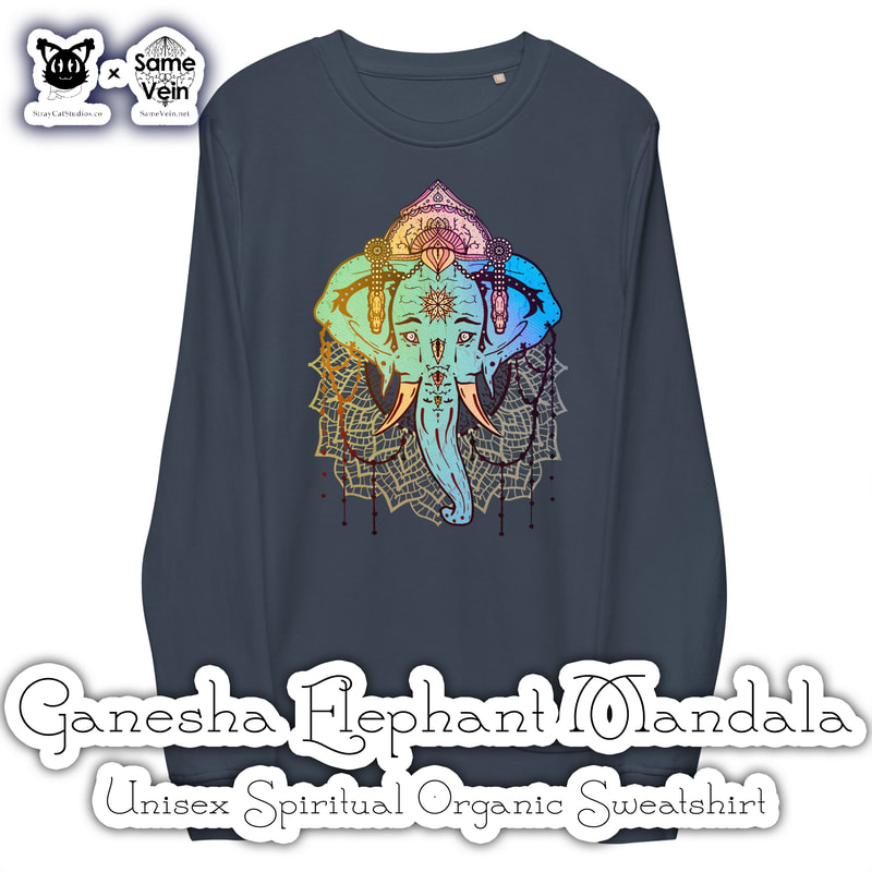 ☀ GANESHA MANDALA ELEPHANT • UNISEX SPIRITUAL ORGANIC SWEATSHIRT ☀


★★★ DETAILS ★★★

☆ The Unisex Spiritual Organic Sweatshirt with our Ganesha Elephant Mandala artwork is made of organic and recycled materials, and feels soft and cozy to the touch. It has set-in sleeves, 2×2 rib at collar, and a self-fabric neck tape. Order your next eco-friendly essential and hit the streets in style!



★★★ FABRICATION & MATERIALS ★★★

♥ 80% organic cotton, 20% recycled polyester
♥ 100% organic cotton exterior
♥ Frenchy terry knit
♥ Set-in sleeves
♥ 2×2 rib at collar
♥ Self-fabric neck tape
♥ Blank product sourced from Bangladesh



★★★ ABOUT OUR ARTWORK ★★★

☆ MANDALAS have seemingly endless design possibilities and meanings spanning throughout a multitude of spirituality, philosophy, religion, and much more since the 4th century.

♥ Zen like configurations of shapes and symbols.
♥ Often used as a tool for spiritual guidance aiding in meditation and trance induction.
♥ Originally seen in Buddhism, Hinduism, Jainism, Shintoism; representing mindful ideas, principles, shrines, and deities.
♥ Normally layered with many patterns repeated from the outside border to the inner core, the mandala is seen as a general representation of the spiritual journey, helping it spread across the world and resonating with many people outside of religion.

☆ SACRED GEOMETRY explores any and all spiritual meanings found in shapes throughout nature, math, science, the universe, and our souls.

♥ Some of the most famous examples in Sacred geometry include the Metatron Cube, Tree of Life, Hexagram, Flower of Life, Vesica Piscis, Icosahedron, Labyrinth, Hamsa, Yin Yang, Sri Yantra, the Golden Ratio, and so much more
♥ Being tied to real life evidence throughout all of time, meaning in the shapes range from mapping the creation of the universe, balancing harmony and chaos, understanding life, growth, and death, and countless other core components of what makes the world what it is.

☆ GANESHA, or Ganesh in the more literal translation from Sanskrit, is one of the most well known entities across multiple beliefs, religions, and cultures, namely Hinduism as well as Buddhism.

♥ The often elephant-headed spiritual deity is considered a god of beginnings as well as being known for as a remover of obstacles and one to bring general good luck.
♥ Also known as Ganapati, Vinayaka, and Pillaiyar
♥ Depictions and uses of Ganesh symbolism is to promote the arts and sciences, which he is a patron, intellect and wisdom, which he's a deva (class of divine being, God) of.
♥ The image of Ganesh varies, be it just a head or full scene, but their are consistent meanings that are understood in whatever is shown in the depiction. Not too different than the various Buddha poses.
♥ Examples of this would be the big ears and head, meaning to think big while listening & learning more to achieve you fullest intellectual potential; Small eyes and mouth, symbolizing the values of talking less and concentrating, using all your senses to see beyond what you see; The Trunk shows that you should remain adaptable and efficient just as it is; A Large Stomach to take in and digest the good and the bad peacefully; Tusks to show strength, but often depicted with only one, symbolizing the idea of throwing away the bad and retaining the good; and a variety of other additions such as a Mouse for desire, Parsada for being the world open for your taking, an axe to cut off attachment, a rope to pull you ever so closer to your dreams and goals, and much more.



★★★ DISCOVER MORE ★★★

☆ If you enjoyed this Mental Wellness Apparel, check out our others here ↓

☆ Mental Wellness Apparel → https://www.etsy.com/shop/SameVein?ref=profile_header§ion_id=38993768



★★★ SAME VEIN & STRAY CAT STUDIOS ★★★

☆ Thank you so much for your support! When people shop with us, it allows us to do more to support others, whether it be with our mental wellness & health work or assisting other creators do what they do best! We hope our work brings you peace and happiness both inside and out!

☆ Share the love on social media and tag us for a chance of free giveaways!

☆ Same Vein:

“A blog and community using creative outlets to understand mental wellness. Whether it be poetry, art, music, or any other medium, join in on the conversations! Check out our guided journals and planners or mandala activity and coloring books for self-improvement exercises. We also have home décor, books, poetry, apparel and accessories.”

♥ Etsy → https://www.etsy.com/shop/SameVein
♥ Website → SameVein.net
♥ Pinterest → @SameVein
♥ Facebook → @AlongTheSameVein
♥ Twitter → @Same_Vein
♥ Instagram → @Same_Vein

☆ Stray Cat Studios:

“A community of creators working for creators. Our goal is to bridge the gap between company and community, bringing together the support and funds creators need to keep doing what they love while lifting each other up at the same time. The arts are not about competition, it is about cooperation. We're all in this together!”

♥ Website → StrayCatStudios.co
♥ Pinterest → @StrayCatStudios
♥ Facebook → @straycatstudiosofficial
♥ Twitter → @StrayCatArt
♥ Instagram → @straycatstudios

Much love! ♪