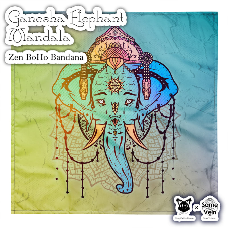 ☀ GANESHA ELEPHANT MANDALA • ZEN BOHO BANDANA ☀


★★★ DETAILS ★★★

☆ Get ready to make a statement with this all-over print Zen BoHo Bandana with our original Ganesha Elephant Mandala artwork! Mix up your outfits by using this as a headband, necktie, or armband. In fact, why not get a second bandana to match your pet? Grab a few and hit the streets in style!

* Important sizing information: the smallest bandana size is made for small pets and won’t fit a grown-up. Please choose the medium or large size if you’re ordering for a grown-up.



★★★ FABRICATION & MATERIALS ★★★

♥ 100% microfiber polyester
♥ Fabric weight in Europe: 2.5 oz/yd² (85 g/m²)
♥ Fabric weight in Mexico: 2.4 oz/yd² (80 g/m²)
♥ Breathable fabric
♥ Lightweight and soft to the touch
♥ Double-folded edges
♥ Single-sided print
♥ Multifunctional
♥ Blank product components in Europe sourced from UK
♥ Blank product components in Mexico sourced from Colombia



★★★ ABOUT OUR ARTWORK ★★★

☆ MANDALAS have seemingly endless design possibilities and meanings spanning throughout a multitude of spirituality, philosophy, religion, and much more since the 4th century.

♥ Zen like configurations of shapes and symbols.
♥ Often used as a tool for spiritual guidance aiding in meditation and trance induction.
♥ Originally seen in Buddhism, Hinduism, Jainism, Shintoism; representing mindful ideas, principles, shrines, and deities.
♥ Normally layered with many patterns repeated from the outside border to the inner core, the mandala is seen as a general representation of the spiritual journey, helping it spread across the world and resonating with many people outside of religion.

☆ SACRED GEOMETRY explores any and all spiritual meanings found in shapes throughout nature, math, science, the universe, and our souls.

♥ Some of the most famous examples in Sacred geometry include the Metatron Cube, Tree of Life, Hexagram, Flower of Life, Vesica Piscis, Icosahedron, Labyrinth, Hamsa, Yin Yang, Sri Yantra, the Golden Ratio, and so much more
♥ Being tied to real life evidence throughout all of time, meaning in the shapes range from mapping the creation of the universe, balancing harmony and chaos, understanding life, growth, and death, and countless other core components of what makes the world what it is.

☆ GANESHA, or Ganesh in the more literal translation from Sanskrit, is one of the most well known entities across multiple beliefs, religions, and cultures, namely Hinduism as well as Buddhism.

♥ The often elephant-headed spiritual deity is considered a god of beginnings as well as being known for as a remover of obstacles and one to bring general good luck.
♥ Also known as Ganapati, Vinayaka, and Pillaiyar
♥ Depictions and uses of Ganesh symbolism is to promote the arts and sciences, which he is a patron, intellect and wisdom, which he's a deva (class of divine being, God) of.
♥ The image of Ganesh varies, be it just a head or full scene, but their are consistent meanings that are understood in whatever is shown in the depiction. Not too different than the various Buddha poses.
♥ Examples of this would be the big ears and head, meaning to think big while listening & learning more to achieve you fullest intellectual potential; Small eyes and mouth, symbolizing the values of talking less and concentrating, using all your senses to see beyond what you see; The Trunk shows that you should remain adaptable and efficient just as it is; A Large Stomach to take in and digest the good and the bad peacefully; Tusks to show strength, but often depicted with only one, symbolizing the idea of throwing away the bad and retaining the good; and a variety of other additions such as a Mouse for desire, Parsada for being the world open for your taking, an axe to cut off attachment, a rope to pull you ever so closer to your dreams and goals, and much more.



★★★ DISCOVER MORE ★★★

☆ If you enjoyed this Zen BoHo Bandana, check out our others here ↓

☆ Zen BoHo Bandanas → https://www.etsy.com/shop/SameVein?ref=simple-shop-header-name&listing_id=1439352016§ion_id=42361602



★★★ SAME VEIN & STRAY CAT STUDIOS ★★★

☆ Thank you so much for your support! When people shop with us, it allows us to do more to support others, whether it be with our mental wellness & health work or assisting other creators do what they do best! We hope our work brings you peace and happiness both inside and out!

☆ Share the love on social media and tag us for a chance of free giveaways!

☆ Same Vein:

“A blog and community using creative outlets to understand mental wellness. Whether it be poetry, art, music, or any other medium, join in on the conversations! Check out our guided journals and planners or mandala activity and coloring books for self-improvement exercises. We also have home décor, books, poetry, apparel and accessories.”

♥ Etsy → https://www.etsy.com/shop/SameVein
♥ Website → SameVein.net
♥ Pinterest → @SameVein
♥ Facebook → @AlongTheSameVein
♥ Twitter → @Same_Vein
♥ Instagram → @Same_Vein

☆ Stray Cat Studios:

“A community of creators working for creators. Our goal is to bridge the gap between company and community, bringing together the support and funds creators need to keep doing what they love while lifting each other up at the same time. The arts are not about competition, it is about cooperation. We're all in this together!”

♥ Website → StrayCatStudios.co
♥ Pinterest → @StrayCatStudios
♥ Facebook → @straycatstudiosofficial
♥ Twitter → @StrayCatArt
♥ Instagram → @straycatstudios

Much love! ♪