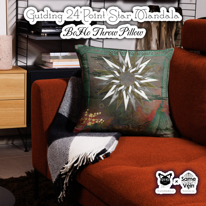 ☀ GUIDING 24 POINT STAR MANDALA • BOHO THROW PILLOW AND CASE ☀


★★★ DETAILS ★★★

☆ A strategically placed accent can bring the whole room to life, and this Guiding 24 Point Star Mandala BoHo Throw Pillow is just what you need to do that. What's more, the soft, machine-washable case with the shape-retaining insert is a joy to have long afternoon naps on. I hope this brings peace, love, and comfort both inside and out!



★★★ FABRICATION & MATERIALS ★★★

♥ 100% polyester case and insert
♥ Fabric weight: 6.49-8.85 oz/yd² (220-300 g/m²)
♥ Hidden zipper
♥ Machine-washable case
♥ Shape-retaining polyester insert included (handwash only)
♥ Blank product components in the US sourced from China and the US
♥ Blank product components in the EU sourced from China and Poland



★★★ ABOUT OUR ARTWORK ★★★

☆ MANDALAS have seemingly endless design possibilities and meanings spanning throughout a multitude of spirituality, philosophy, religion, and much more since the 4th century.

♥ Zen like configurations of shapes and symbols.
♥ Often used as a tool for spiritual guidance aiding in meditation and trance induction.
♥ Originally seen in Buddhism, Hinduism, Jainism, Shintoism; representing mindful ideas, principles, shrines, and deities.
♥ Normally layered with many patterns repeated from the outside border to the inner core, the mandala is seen as a general representation of the spiritual journey, helping it spread across the world and resonating with many people outside of religion.

☆ SACRED GEOMETRY explores any and all spiritual meanings found in shapes throughout nature, math, science, the universe, and our souls.

♥ Some of the most famous examples in Sacred geometry include the Metatron Cube, Tree of Life, Hexagram, Flower of Life, Vesica Piscis, Icosahedron, Labyrinth, Hamsa, Yin Yang, Sri Yantra, the Golden Ratio, and so much more
♥ Being tied to real life evidence throughout all of time, meaning in the shapes range from mapping the creation of the universe, balancing harmony and chaos, understanding life, growth, and death, and countless other core components of what makes the world what it is.



★★★ DISCOVER MORE ★★★

If you enjoyed this BoHo Pillow and Case, check out our others here ↓

BoHo Pillow and Cases → https://www.etsy.com/shop/SameVein?ref=profile_header§ion_id=37233813



★★★ SAME VEIN & STRAY CAT STUDIOS ★★★

☆ Thank you so much for your support! When people shop with us, it allows us to do more to support others, whether it be with our mental wellness & health work or assisting other creators do what they do best! We hope our work brings you peace and happiness both inside and out!

☆ Share the love on social media and tag us for a chance of free giveaways!

☆ Same Vein:

“A blog and community using creative outlets to understand mental wellness. Whether it be poetry, art, music, or any other medium, join in on the conversations! Check out our guided journals and planners or mandala activity and coloring books for self-improvement exercises. We also have home décor, books, poetry, apparel and accessories.”

♥ Etsy → https://www.etsy.com/shop/SameVein
♥ Website → SameVein.net
♥ Pinterest → @SameVein
♥ Facebook → @AlongTheSameVein
♥ Twitter → @Same_Vein
♥ Instagram → @Same_Vein

☆ Stray Cat Studios:

“A community of creators working for creators. Our goal is to bridge the gap between company and community, bringing together the support and funds creators need to keep doing what they love while lifting each other up at the same time. The arts are not about competition, it is about cooperation. We're all in this together!”

♥ Website → StrayCatStudios.co
♥ Pinterest → @StrayCatStudios
♥ Facebook → @straycatstudiosofficial
♥ Twitter → @StrayCatArt
♥ Instagram → @straycatstudios

Much love! ♪