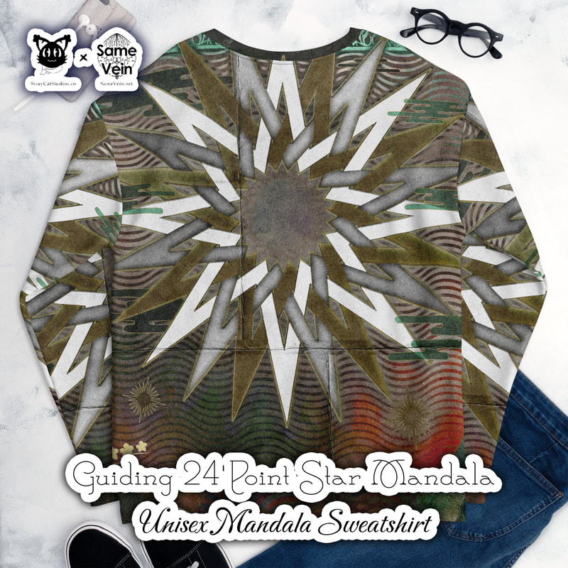 ☀ GUIDING 24 POINT STAR MANDALA • UNISEX MANDALA SWEATSHIRT ☀


★★★ DETAILS ★★★

Enjoy our unique, all-over printed Mandala Sweatshirt with our Guiding 24 Point Star Mandala original artwork! Precision-cut and hand-sewn to achieve the best possible look and bring out the intricate design. What's more, the durable fabric with a cotton-feel face and soft brushed fleece inside means that this sweatshirt is bound to become your favorite for a long time. We hope this BoHo sweater brings you peace and comfort both inside and out!



★★★ FABRICATION & MATERIALS ★★★

♥ 70% polyester, 27% cotton, 3% elastane
♥ Fabric weight: 8.85 oz/yd² (300 g/m²), weight may vary by 2%
♥ Soft cotton-feel face
♥ Brushed fleece fabric inside
♥ Unisex fit
♥ Overlock seams
♥ Blank product components sourced from Poland



★★★ ABOUT OUR ARTWORK ★★★

☆ MANDALAS have seemingly endless design possibilities and meanings spanning throughout a multitude of spirituality, philosophy, religion, and much more since the 4th century.

♥ Zen like configurations of shapes and symbols.
♥ Often used as a tool for spiritual guidance aiding in meditation and trance induction.
♥ Originally seen in Buddhism, Hinduism, Jainism, Shintoism; representing mindful ideas, principles, shrines, and deities.
♥ Normally layered with many patterns repeated from the outside border to the inner core, the mandala is seen as a general representation of the spiritual journey, helping it spread across the world and resonating with many people outside of religion.

☆ SACRED GEOMETRY explores any and all spiritual meanings found in shapes throughout nature, math, science, the universe, and our souls.

♥ Some of the most famous examples in Sacred geometry include the Metatron Cube, Tree of Life, Hexagram, Flower of Life, Vesica Piscis, Icosahedron, Labyrinth, Hamsa, Yin Yang, Sri Yantra, the Golden Ratio, and so much more
♥ Being tied to real life evidence throughout all of time, meaning in the shapes range from mapping the creation of the universe, balancing harmony and chaos, understanding life, growth, and death, and countless other core components of what makes the world what it is.



★★★ DISCOVER MORE ★★★

☆ If you enjoyed this BoHo Mandala Apparel, check out our others here ↓

☆ BoHo Mandala Apparel → https://www.etsy.com/shop/SameVein?ref=profile_header§ion_id=37168463



★★★ SAME VEIN & STRAY CAT STUDIOS ★★★

☆ Thank you so much for your support! When people shop with us, it allows us to do more to support others, whether it be with our mental wellness & health work or assisting other creators do what they do best! We hope our work brings you peace and happiness both inside and out!

☆ Share the love on social media and tag us for a chance of free giveaways!

☆ Same Vein:

“A blog and community using creative outlets to understand mental wellness. Whether it be poetry, art, music, or any other medium, join in on the conversations! Check out our guided journals and planners or mandala activity and coloring books for self-improvement exercises. We also have home décor, books, poetry, apparel and accessories.”

♥ Etsy → https://www.etsy.com/shop/SameVein
♥ Website → SameVein.net
♥ Pinterest → @SameVein
♥ Facebook → @AlongTheSameVein
♥ Twitter → @Same_Vein
♥ Instagram → @Same_Vein

☆ Stray Cat Studios:

“A community of creators working for creators. Our goal is to bridge the gap between company and community, bringing together the support and funds creators need to keep doing what they love while lifting each other up at the same time. The arts are not about competition, it is about cooperation. We're all in this together!”

♥ Website → StrayCatStudios.co
♥ Pinterest → @StrayCatStudios
♥ Facebook → @straycatstudiosofficial
♥ Twitter → @StrayCatArt
♥ Instagram → @straycatstudios

Much love! ♪
