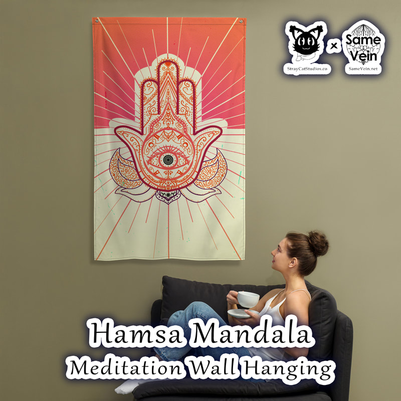 ☀ HAMSA MANDALA • MEDIATION WALL HANGING ☀


★★★ DETAILS ★★★

☆ Who doesn’t want to turn their house into a home? Brighten up your space by adding this unique Meditation Wall Hanging with our Hamsa Mandala artwork! Your BoHo tapestry won’t crease or shrink thanks to the polyester material and will last a long time.



★★★ FABRICATION & MATERIALS ★★★

♥ 100% polyester
♥ Knitted fabric
♥ Fabric weight: 4.42 oz/yd² (150 g/m²)
♥ Print on one side
♥ Blank reverse side
♥ 2 iron grommets
♥ Blank product components sourced from China and Israel



★★★ ABOUT OUR ARTWORK ★★★

☆ MANDALAS have seemingly endless design possibilities and meanings spanning throughout a multitude of spirituality, philosophy, religion, and much more since the 4th century.

♥ Zen like configurations of shapes and symbols.
♥ Often used as a tool for spiritual guidance aiding in meditation and trance induction.
♥ Originally seen in Buddhism, Hinduism, Jainism, Shintoism; representing mindful ideas, principles, shrines, and deities.
♥ Normally layered with many patterns repeated from the outside border to the inner core, the mandala is seen as a general representation of the spiritual journey, helping it spread across the world and resonating with many people outside of religion.

☆ SACRED GEOMETRY explores any and all spiritual meanings found in shapes throughout nature, math, science, the universe, and our souls.

♥ Some of the most famous examples in Sacred geometry include the Metatron Cube, Tree of Life, Hexagram, Flower of Life, Vesica Piscis, Icosahedron, Labyrinth, Hamsa, Yin Yang, Sri Yantra, the Golden Ratio, and so much more
♥ Being tied to real life evidence throughout all of time, meaning in the shapes range from mapping the creation of the universe, balancing harmony and chaos, understanding life, growth, and death, and countless other core components of what makes the world what it is.

☆ The HAMSA (often called the Hand of Fatima, depending on beliefs, culture, and/or location) is a strong and inspirational symbol used for protection.

♥ The open hand is a recognized imaged throughout time across the world.
♥ The eye inside the hand guards against any malevolent force or negative energy that may be affecting you.
♥ Often considered an "anti-evil eye" as another commonly seen symbol, known as the evil eye, can be viewed as a source of the negative energy the Hamsa protects against.
♥ The Hamsa or Hand of Fatima design is usually seen in wall art, tapestries, and hangings, as well as jewelry.



★★★ DISCOVER MORE ★★★

☆ If you enjoyed this Meditation Wall Hanging, check out our others here ↓

☆ Meditation Wall Hangings → https://www.etsy.com/shop/SameVein?section_id=37842170



★★★ SAME VEIN & STRAY CAT STUDIOS ★★★

☆ Thank you so much for your support! When people shop with us, it allows us to do more to support others, whether it be with our mental wellness & health work or assisting other creators do what they do best! We hope our work brings you peace and happiness both inside and out!

☆ Share the love on social media and tag us for a chance of free giveaways!

☆ Same Vein:

“A blog and community using creative outlets to understand mental wellness. Whether it be poetry, art, music, or any other medium, join in on the conversations! Check out our guided journals and planners or mandala activity and coloring books for self-improvement exercises. We also have home décor, books, poetry, apparel and accessories.”

♥ Etsy → https://www.etsy.com/shop/SameVein
♥ Website → SameVein.net
♥ Pinterest → @SameVein
♥ Facebook → @AlongTheSameVein
♥ Twitter → @Same_Vein
♥ Instagram → @Same_Vein

☆ Stray Cat Studios:

“A community of creators working for creators. Our goal is to bridge the gap between company and community, bringing together the support and funds creators need to keep doing what they love while lifting each other up at the same time. The arts are not about competition, it is about cooperation. We're all in this together!”

♥ Website → StrayCatStudios.co
♥ Pinterest → @StrayCatStudios
♥ Facebook → @straycatstudiosofficial
♥ Twitter → @StrayCatArt
♥ Instagram → @straycatstudios

Much love! ♪