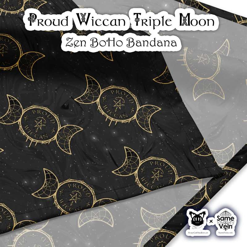 ☀ PROUD WICCAN TRIPLE MOON • ZEN BOHO BANDANA ☀


★★★ DETAILS ★★★

☆ Get ready to make a statement with this all-over print Zen BoHo Bandana with our original Proud Wiccan Triple Moon Mandala artwork! Mix up your outfits by using this as a headband, necktie, or armband. In fact, why not get a second bandana to match your pet? Grab a few and hit the streets in style!

* Important sizing information: the smallest bandana size is made for small pets and won’t fit a grown-up. Please choose the medium or large size if you’re ordering for a grown-up.



★★★ FABRICATION & MATERIALS ★★★

♥ 100% microfiber polyester
♥ Fabric weight in Europe: 2.5 oz/yd² (85 g/m²)
♥ Fabric weight in Mexico: 2.4 oz/yd² (80 g/m²)
♥ Breathable fabric
♥ Lightweight and soft to the touch
♥ Double-folded edges
♥ Single-sided print
♥ Multifunctional
♥ Blank product components in Europe sourced from UK
♥ Blank product components in Mexico sourced from Colombia



★★★ ABOUT OUR ARTWORK ★★★

☆ MANDALAS have seemingly endless design possibilities and meanings spanning throughout a multitude of spirituality, philosophy, religion, and much more since the 4th century.

♥ Zen like configurations of shapes and symbols.
♥ Often used as a tool for spiritual guidance aiding in meditation and trance induction.
♥ Originally seen in Buddhism, Hinduism, Jainism, Shintoism; representing mindful ideas, principles, shrines, and deities.
♥ Normally layered with many patterns repeated from the outside border to the inner core, the mandala is seen as a general representation of the spiritual journey, helping it spread across the world and resonating with many people outside of religion.

☆ SACRED GEOMETRY explores any and all spiritual meanings found in shapes throughout nature, math, science, the universe, and our souls.

♥ Some of the most famous examples in Sacred geometry include the Metatron Cube, Tree of Life, Hexagram, Flower of Life, Vesica Piscis, Icosahedron, Labyrinth, Hamsa, Yin Yang, Sri Yantra, the Golden Ratio, and so much more
♥ Being tied to real life evidence throughout all of time, meaning in the shapes range from mapping the creation of the universe, balancing harmony and chaos, understanding life, growth, and death, and countless other core components of what makes the world what it is.

☆ The TRIPLE MOON, or TRIPLE GODDESS, represents the Maiden, Mother, and Crone, generally drawing ties between female reproduction and the creation of life, connecting women to the Goddess. The symbol varies between Pagan, Wiccan, Neopagan, and other similar but different beliefs.

♥ The waxing moon is the Maiden, encompassing birth, new beginnings, and youth as well as expansion, enchantment, and inception.
♥ The full moon is the Mother, representing fertility, life and sexuality as well as power, stability, and fulfilment.
♥ The waning moon is the Crone, symbolizing death and endings as well as wisdom and repose.



★★★ DISCOVER MORE ★★★

☆ If you enjoyed this Zen BoHo Bandana, check out our others here ↓

☆ Zen BoHo Bandanas → https://www.etsy.com/shop/SameVein?ref=simple-shop-header-name&listing_id=1439352016§ion_id=42361602



★★★ SAME VEIN & STRAY CAT STUDIOS ★★★

☆ Thank you so much for your support! When people shop with us, it allows us to do more to support others, whether it be with our mental wellness & health work or assisting other creators do what they do best! We hope our work brings you peace and happiness both inside and out!

☆ Share the love on social media and tag us for a chance of free giveaways!

☆ Same Vein:

“A blog and community using creative outlets to understand mental wellness. Whether it be poetry, art, music, or any other medium, join in on the conversations! Check out our guided journals and planners or mandala activity and coloring books for self-improvement exercises. We also have home décor, books, poetry, apparel and accessories.”

♥ Etsy → https://www.etsy.com/shop/SameVein
♥ Website → SameVein.net
♥ Pinterest → @SameVein
♥ Facebook → @AlongTheSameVein
♥ Twitter → @Same_Vein
♥ Instagram → @Same_Vein

☆ Stray Cat Studios:

“A community of creators working for creators. Our goal is to bridge the gap between company and community, bringing together the support and funds creators need to keep doing what they love while lifting each other up at the same time. The arts are not about competition, it is about cooperation. We're all in this together!”

♥ Website → StrayCatStudios.co
♥ Pinterest → @StrayCatStudios
♥ Facebook → @straycatstudiosofficial
♥ Twitter → @StrayCatArt
♥ Instagram → @straycatstudios

Much love! ♪