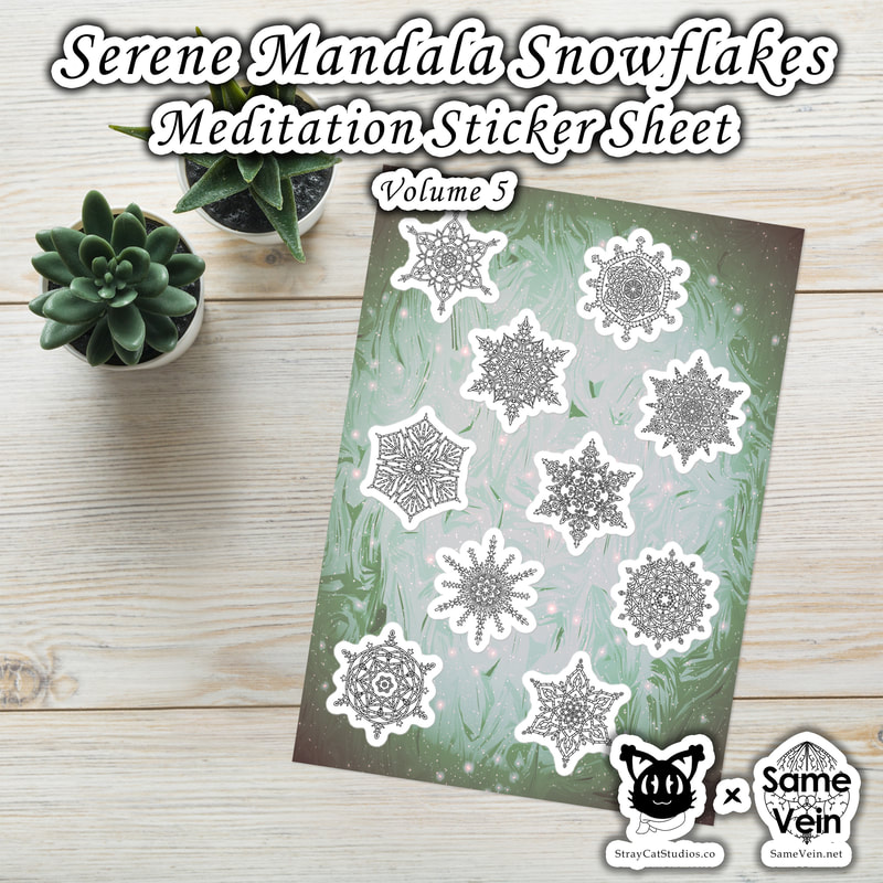 ☀ SERENE MANDALA SNOWFLAKES • MEDITATION STICKER SHEET • VOLUME 5 ☀


★★★ DETAILS ★★★

☆ These glossy Serene Mandala Snowflake Meditation stickers are designed just for you and are the perfect festive accessory for the holidays or gift them as Zen stocking stuffers! Give your favorite items, like a notepad, laptop, or phone case an extra glow and personal touch.



★★★ FABRICATION & MATERIALS ★★★

♥ Film type: MPI 3000 Gloss HOP (EU), Promotional Monomeric PVC (US)
♥ 0.12″ (0.3 cm) white sticker border
♥ Glossy finish
♥ Fast and easy application
♥ 2-3 year durability
♥ Indoor use
♥ Blank product sourced from Japan

☆ Don't forget to clean the surface before applying the stickers.



★★★ ABOUT OUR ARTWORK ★★★

☆ MANDALAS have seemingly endless design possibilities and meanings spanning throughout a multitude of spirituality, philosophy, religion, and much more since the 4th century.

♥ Zen like configurations of shapes and symbols.
♥ Often used as a tool for spiritual guidance aiding in meditation and trance induction.
♥ Originally seen in Buddhism, Hinduism, Jainism, Shintoism; representing mindful ideas, principles, shrines, and deities.
♥ Normally layered with many patterns repeated from the outside border to the inner core, the mandala is seen as a general representation of the spiritual journey, helping it spread across the world and resonating with many people outside of religion.

☆ SACRED GEOMETRY explores any and all spiritual meanings found in shapes throughout nature, math, science, the universe, and our souls.

♥ Some of the most famous examples in Sacred geometry include the Metatron Cube, Tree of Life, Hexagram, Flower of Life, Vesica Piscis, Icosahedron, Labyrinth, Hamsa, Yin Yang, Sri Yantra, the Golden Ratio, and so much more
♥ Being tied to real life evidence throughout all of time, meaning in the shapes range from mapping the creation of the universe, balancing harmony and chaos, understanding life, growth, and death, and countless other core components of what makes the world what it is.



★★★ DISCOVER MORE ★★★

☆ If you enjoyed these Meditation Mental Wellness Stickers, check out our others here ↓

☆ Meditation Mental Wellness Stickers → https://www.etsy.com/shop/SameVein?ref=shop_sugg§ion_id=39198870



★★★ SAME VEIN & STRAY CAT STUDIOS ★★★

☆ Thank you so much for your support! When people shop with us, it allows us to do more to support others, whether it be with our mental wellness & health work or assisting other creators do what they do best! We hope our work brings you peace and happiness both inside and out!

☆ Share the love on social media and tag us for a chance of free giveaways!

☆ Same Vein:

“A blog and community using creative outlets to understand mental wellness. Whether it be poetry, art, music, or any other medium, join in on the conversations! Check out our guided journals and planners or mandala activity and coloring books for self-improvement exercises. We also have home décor, books, poetry, apparel and accessories.”

♥ Etsy → https://www.etsy.com/shop/SameVein
♥ Website → SameVein.net
♥ Pinterest → @SameVein
♥ Facebook → @AlongTheSameVein
♥ Twitter → @Same_Vein
♥ Instagram → @Same_Vein

☆ Stray Cat Studios:

“A community of creators working for creators. Our goal is to bridge the gap between company and community, bringing together the support and funds creators need to keep doing what they love while lifting each other up at the same time. The arts are not about competition, it is about cooperation. We're all in this together!”

♥ Website → StrayCatStudios.co
♥ Pinterest → @StrayCatStudios
♥ Facebook → @straycatstudiosofficial
♥ Twitter → @StrayCatArt
♥ Instagram → @straycatstudios

Much love! ♪