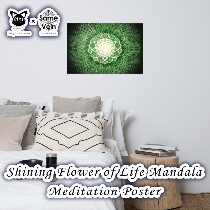 ☀ SHINING FLOWER OF LIFE MANDALA • MEDITATION POSTER ☀


★★★ DETAILS ★★★

☆ Our Shining Flower of Life Mandala artwork on a vibrant museum-quality Meditation Poster made on thick and durable matte paper. Add a wonderful accent to your room and office with these posters that are sure to brighten any environment, bringing peace inside your home and spirit!



★★★ FABRICATION & MATERIALS ★★★

♥ Paper thickness: 10.3 mil
♥ Paper weight: 5.57 oz/y² (189 g/m²)
♥ Giclée printing quality
♥ Opacity: 94%
♥ ISO brightness: 104%



★★★ ABOUT OUR ARTWORK ★★★

☆ MANDALAS have seemingly endless design possibilities and meanings spanning throughout a multitude of spirituality, philosophy, religion, and much more since the 4th century.

♥ Zen like configurations of shapes and symbols.
♥ Often used as a tool for spiritual guidance aiding in meditation and trance induction.
♥ Originally seen in Buddhism, Hinduism, Jainism, Shintoism; representing mindful ideas, principles, shrines, and deities.
♥ Normally layered with many patterns repeated from the outside border to the inner core, the mandala is seen as a general representation of the spiritual journey, helping it spread across the world and resonating with many people outside of religion.

☆ SACRED GEOMETRY explores any and all spiritual meanings found in shapes throughout nature, math, science, the universe, and our souls.

♥ Some of the most famous examples in Sacred geometry include the Metatron Cube, Tree of Life, Hexagram, Flower of Life, Vesica Piscis, Icosahedron, Labyrinth, Hamsa, Yin Yang, Sri Yantra, the Golden Ratio, and so much more
♥ Being tied to real life evidence throughout all of time, meaning in the shapes range from mapping the creation of the universe, balancing harmony and chaos, understanding life, growth, and death, and countless other core components of what makes the world what it is.

☆ The FLOWER OF LIFE symbol is one of the most well known illustrations of Sacred Geometry.

♥ Starting with the Vesica Piscis symbol (2 overlapping circles), the pattern extends out to 19 circles traditionally.
♥ When represented with only 7 interconnected circles, you have the SEED OF LIFE.
♥ Many find this pattern throughout all of nature, lending itself to representing all of Life, the formation of the Universe, and Existence itself.



★★★ DISCOVER MORE ★★★

☆ If you enjoyed this Meditation Poster, check out our others here ↓

☆ Meditation Wall Art → https://www.etsy.com/shop/SameVein?ref=simple-shop-header-name&listing_id=1210240551§ion_id=37330561



★★★ SAME VEIN & STRAY CAT STUDIOS ★★★

☆ Thank you so much for your support! When people shop with us, it allows us to do more to support others, whether it be with our mental wellness & health work or assisting other creators do what they do best! We hope our work brings you peace and happiness both inside and out!

☆ Share the love on social media and tag us for a chance of free giveaways!

☆ Same Vein:

“A blog and community using creative outlets to understand mental wellness. Whether it be poetry, art, music, or any other medium, join in on the conversations! Check out our guided journals and planners or mandala activity and coloring books for self-improvement exercises. We also have home décor, books, poetry, apparel and accessories.”

♥ Etsy → https://www.etsy.com/shop/SameVein
♥ Website → SameVein.net
♥ Pinterest → @SameVein
♥ Facebook → @AlongTheSameVein
♥ Twitter → @Same_Vein
♥ Instagram → @Same_Vein

☆ Stray Cat Studios:

“A community of creators working for creators. Our goal is to bridge the gap between company and community, bringing together the support and funds creators need to keep doing what they love while lifting each other up at the same time. The arts are not about competition, it is about cooperation. We're all in this together!”

♥ Website → StrayCatStudios.co
♥ Pinterest → @StrayCatStudios
♥ Facebook → @straycatstudiosofficial
♥ Twitter → @StrayCatArt
♥ Instagram → @straycatstudios

Much love! ♪