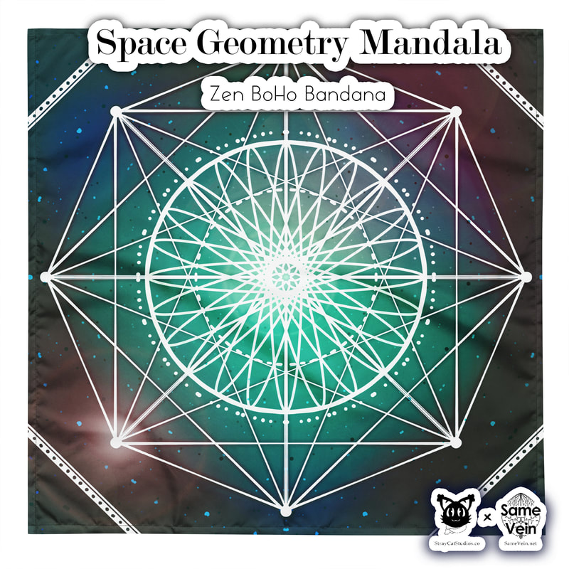 ☀ SPACE GEOMETRY MANDALA • ZEN BOHO BANDANA ☀


★★★ DETAILS ★★★

☆ Get ready to make a statement with this all-over print Zen BoHo Bandana with our original Space Geometry Mandala artwork! Mix up your outfits by using this as a headband, necktie, or armband. In fact, why not get a second bandana to match your pet? Grab a few and hit the streets in style!

* Important sizing information: the smallest bandana size is made for small pets and won’t fit a grown-up. Please choose the medium or large size if you’re ordering for a grown-up.



★★★ FABRICATION & MATERIALS ★★★

♥ 100% microfiber polyester
♥ Fabric weight in Europe: 2.5 oz/yd² (85 g/m²)
♥ Fabric weight in Mexico: 2.4 oz/yd² (80 g/m²)
♥ Breathable fabric
♥ Lightweight and soft to the touch
♥ Double-folded edges
♥ Single-sided print
♥ Multifunctional
♥ Blank product components in Europe sourced from UK
♥ Blank product components in Mexico sourced from Colombia



★★★ ABOUT OUR ARTWORK ★★★

☆ MANDALAS have seemingly endless design possibilities and meanings spanning throughout a multitude of spirituality, philosophy, religion, and much more since the 4th century.

♥ Zen like configurations of shapes and symbols.
♥ Often used as a tool for spiritual guidance aiding in meditation and trance induction.
♥ Originally seen in Buddhism, Hinduism, Jainism, Shintoism; representing mindful ideas, principles, shrines, and deities.
♥ Normally layered with many patterns repeated from the outside border to the inner core, the mandala is seen as a general representation of the spiritual journey, helping it spread across the world and resonating with many people outside of religion.

☆ SACRED GEOMETRY explores any and all spiritual meanings found in shapes throughout nature, math, science, the universe, and our souls.

♥ Some of the most famous examples in Sacred geometry include the Metatron Cube, Tree of Life, Hexagram, Flower of Life, Vesica Piscis, Icosahedron, Labyrinth, Hamsa, Yin Yang, Sri Yantra, the Golden Ratio, and so much more
♥ Being tied to real life evidence throughout all of time, meaning in the shapes range from mapping the creation of the universe, balancing harmony and chaos, understanding life, growth, and death, and countless other core components of what makes the world what it is.



★★★ DISCOVER MORE ★★★

☆ If you enjoyed this Zen BoHo Bandana, check out our others here ↓

☆ Zen BoHo Bandanas → https://www.etsy.com/shop/SameVein?ref=simple-shop-header-name&listing_id=1439352016§ion_id=42361602



★★★ SAME VEIN & STRAY CAT STUDIOS ★★★

☆ Thank you so much for your support! When people shop with us, it allows us to do more to support others, whether it be with our mental wellness & health work or assisting other creators do what they do best! We hope our work brings you peace and happiness both inside and out!

☆ Share the love on social media and tag us for a chance of free giveaways!

☆ Same Vein:

“A blog and community using creative outlets to understand mental wellness. Whether it be poetry, art, music, or any other medium, join in on the conversations! Check out our guided journals and planners or mandala activity and coloring books for self-improvement exercises. We also have home décor, books, poetry, apparel and accessories.”

♥ Etsy → https://www.etsy.com/shop/SameVein
♥ Website → SameVein.net
♥ Pinterest → @SameVein
♥ Facebook → @AlongTheSameVein
♥ Twitter → @Same_Vein
♥ Instagram → @Same_Vein

☆ Stray Cat Studios:

“A community of creators working for creators. Our goal is to bridge the gap between company and community, bringing together the support and funds creators need to keep doing what they love while lifting each other up at the same time. The arts are not about competition, it is about cooperation. We're all in this together!”

♥ Website → StrayCatStudios.co
♥ Pinterest → @StrayCatStudios
♥ Facebook → @straycatstudiosofficial
♥ Twitter → @StrayCatArt
♥ Instagram → @straycatstudios

Much love! ♪