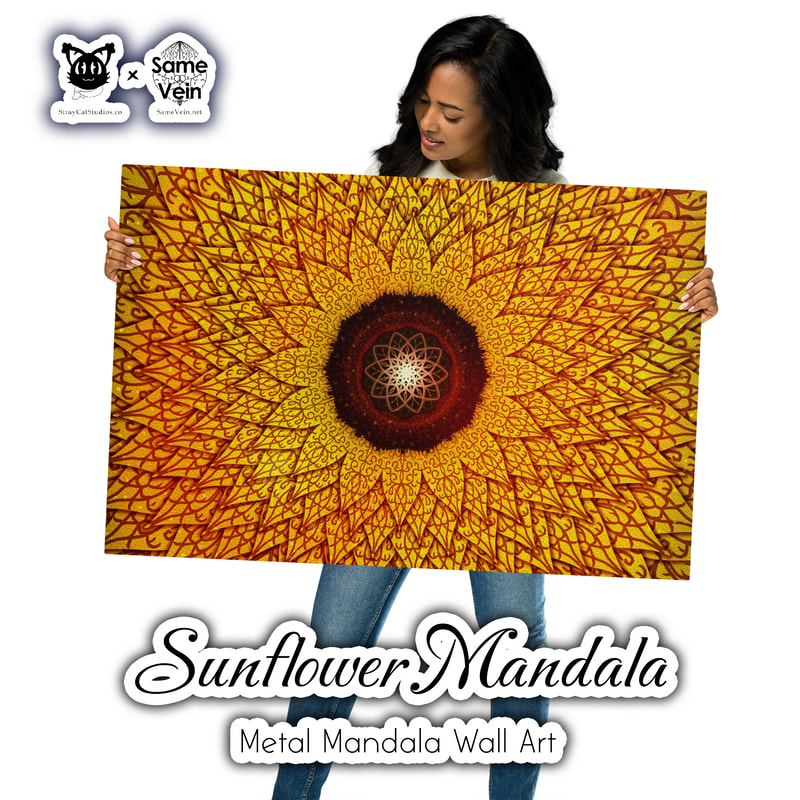 ☀ SUNFLOWER MANDALA • METAL MANDALA WALL ART ☀


★★★ DETAILS ★★★

☆ This Metal Mandala Wall Art print with our Sunflower Mandala artwork is a dimensional and high-quality piece of art that stands the test of time while remaining easy to clean and care for. The artwork looks luminescent against the wall and the metal base means it’ll last a long time.



★★★ FABRICATION & MATERIALS ★★★

♥ Aluminum metal surface
♥ MDF Wood frame
♥ Can hang vertically or horizontally 1/2″ off the wall
♥ Scratch and fade resistant
♥ Fully customizable
♥ Blank product sourced from US



★★★ ABOUT OUR ARTWORK ★★★

☆ MANDALAS have seemingly endless design possibilities and meanings spanning throughout a multitude of spirituality, philosophy, religion, and much more since the 4th century.

♥ Zen like configurations of shapes and symbols.
♥ Often used as a tool for spiritual guidance aiding in meditation and trance induction.
♥ Originally seen in Buddhism, Hinduism, Jainism, Shintoism; representing mindful ideas, principles, shrines, and deities.
♥ Normally layered with many patterns repeated from the outside border to the inner core, the mandala is seen as a general representation of the spiritual journey, helping it spread across the world and resonating with many people outside of religion.

☆ SACRED GEOMETRY explores any and all spiritual meanings found in shapes throughout nature, math, science, the universe, and our souls.

♥ Some of the most famous examples in Sacred geometry include the Metatron Cube, Tree of Life, Hexagram, Flower of Life, Vesica Piscis, Icosahedron, Labyrinth, Hamsa, Yin Yang, Sri Yantra, the Golden Ratio, and so much more
♥ Being tied to real life evidence throughout all of time, meaning in the shapes range from mapping the creation of the universe, balancing harmony and chaos, understanding life, growth, and death, and countless other core components of what makes the world what it is.



★★★ DISCOVER MORE ★★★

☆ If you enjoyed this Metal Mandala Wall Art, check out our others here ↓

☆ Mandala Wall Art → https://www.etsy.com/shop/samevein/?etsrc=sdt§ion_id=42894124



★★★ SAME VEIN & STRAY CAT STUDIOS ★★★

☆ Thank you so much for your support! When people shop with us, it allows us to do more to support others, whether it be with our mental wellness & health work or assisting other creators do what they do best! We hope our work brings you peace and happiness both inside and out!

☆ Share the love on social media and tag us for a chance of free giveaways!

☆ Same Vein:

“A blog and community using creative outlets to understand mental wellness. Whether it be poetry, art, music, or any other medium, join in on the conversations! Check out our guided journals and planners or mandala activity and coloring books for self-improvement exercises. We also have home décor, books, poetry, apparel and accessories.”

♥ Etsy → https://www.etsy.com/shop/SameVein
♥ Website → SameVein.net
♥ Pinterest → @SameVein
♥ Facebook → @AlongTheSameVein
♥ Twitter → @Same_Vein
♥ Instagram → @Same_Vein

☆ Stray Cat Studios:

“A community of creators working for creators. Our goal is to bridge the gap between company and community, bringing together the support and funds creators need to keep doing what they love while lifting each other up at the same time. The arts are not about competition, it is about cooperation. We're all in this together!”

♥ Website → StrayCatStudios.co
♥ Pinterest → @StrayCatStudios
♥ Facebook → @straycatstudiosofficial
♥ Twitter → @StrayCatArt
♥ Instagram → @straycatstudios

Much love! ♪