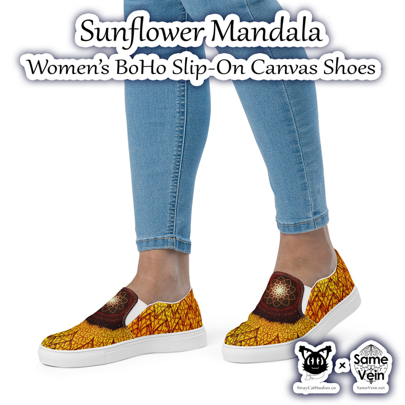 ☀ SUNFLOWER MANDALA • WOMEN'S BOHO SLIP-ON CANVAS SHOES ☀


★★★ DETAILS ★★★

☆ Made for comfort and ease, these Women’s BoHo Slip-On Canvas Shoes with our original Sunflower Mandala artwork are stylish and the ideal piece for completing an outfit. Equipped with removable soft insoles and rubber outsoles, it’s also easy to adjust them for a better fit.

*Important: This product is available in the following countries: United States, Canada, Australia, United Kingdom, New Zealand, Japan, Austria, Andorra, Belgium, Bulgaria, Croatia, Czech Republic, Denmark, Estonia, Finland, France, Germany, Greece, Holy See (Vatican city), Hungary, Iceland, Ireland, Italy, Latvia, Lithuania, Liechtenstein, Luxemburg, Malta, Monaco, Netherlands, Norway, Poland, Portugal, San Marino, Slovakia, Slovenia, Switzerland, Spain, Sweden, and Turkey. If your shipping address is outside these countries, please choose a different product.



★★★ FABRICATION & MATERIALS ★★★

♥ 100% polyester canvas upper side
♥ Ethylene-vinyl acetate (EVA) rubber outsole
♥ Breathable lining, soft insole
♥ Elastic side accents
♥ Padded collar and tongue
♥ Printed, cut, and handmade
♥ Blank product sourced from China



★★★ ABOUT OUR ARTWORK ★★★

☆ MANDALAS have seemingly endless design possibilities and meanings spanning throughout a multitude of spirituality, philosophy, religion, and much more since the 4th century.

♥ Zen like configurations of shapes and symbols.
♥ Often used as a tool for spiritual guidance aiding in meditation and trance induction.
♥ Originally seen in Buddhism, Hinduism, Jainism, Shintoism; representing mindful ideas, principles, shrines, and deities.
♥ Normally layered with many patterns repeated from the outside border to the inner core, the mandala is seen as a general representation of the spiritual journey, helping it spread across the world and resonating with many people outside of religion.

☆ SACRED GEOMETRY explores any and all spiritual meanings found in shapes throughout nature, math, science, the universe, and our souls.

♥ Some of the most famous examples in Sacred geometry include the Metatron Cube, Tree of Life, Hexagram, Flower of Life, Vesica Piscis, Icosahedron, Labyrinth, Hamsa, Yin Yang, Sri Yantra, the Golden Ratio, and so much more
♥ Being tied to real life evidence throughout all of time, meaning in the shapes range from mapping the creation of the universe, balancing harmony and chaos, understanding life, growth, and death, and countless other core components of what makes the world what it is.



★★★ DISCOVER MORE ★★★

If you enjoyed these BoHo Slip-On Canvas Shoes, check out our others here for both Men and Women↓

BoHo Slip-On Canvas Shoes → https://www.etsy.com/shop/samevein/?etsrc=sdt§ion_id=41612461



★★★ SAME VEIN & STRAY CAT STUDIOS ★★★

☆ Thank you so much for your support! When people shop with us, it allows us to do more to support others, whether it be with our mental wellness & health work or assisting other creators do what they do best! We hope our work brings you peace and happiness both inside and out!

☆ Share the love on social media and tag us for a chance of free giveaways!

☆ Same Vein:

“A blog and community using creative outlets to understand mental wellness. Whether it be poetry, art, music, or any other medium, join in on the conversations! Check out our guided journals and planners or mandala activity and coloring books for self-improvement exercises. We also have home décor, books, poetry, apparel and accessories.”

♥ Etsy → https://www.etsy.com/shop/SameVein
♥ Website → SameVein.net
♥ Pinterest → @SameVein
♥ Facebook → @AlongTheSameVein
♥ Twitter → @Same_Vein
♥ Instagram → @Same_Vein

☆ Stray Cat Studios:

“A community of creators working for creators. Our goal is to bridge the gap between company and community, bringing together the support and funds creators need to keep doing what they love while lifting each other up at the same time. The arts are not about competition, it is about cooperation. We're all in this together!”

♥ Website → StrayCatStudios.co
♥ Pinterest → @StrayCatStudios
♥ Facebook → @straycatstudiosofficial
♥ Twitter → @StrayCatArt
♥ Instagram → @straycatstudios

Much love! ♪