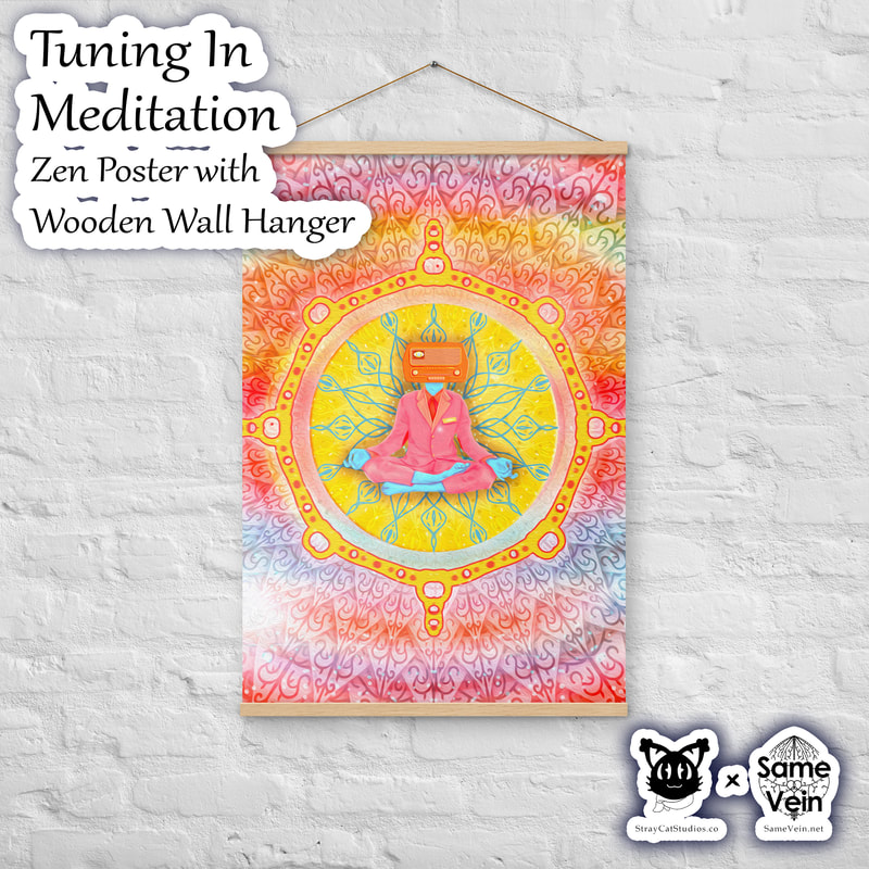 ☀ TUNING IN MEDITATION MANDALA • ZEN POSTER WITH WOODEN WALL HANGER ☀


★★★ DETAILS ★★★

☆ Bring peace, creativity and fun into your space with our original Tuning In Meditation Mandala artwork. This matte Zen Poster comes with a lightweight Wooden Hanger and will fit any interior BoHo home décor, brightening your house and spirit! Use it as a statement piece or to create more depth on your gallery wall.



★★★ FABRICATION & MATERIALS ★★★

♥ Hangers made from natural wood
♥ Hanger piece thickness: 0.2″ (0.5 mm)
♥ Hanger piece width: 0.79″ (2 cm)
♥ Paper weight: 192 g/m²
♥ Poster secured by magnets
♥ Comes with a matching string
♥ Wood sourced from the Baltics
♥ Paper sourced from Japan
♥ Blank product sourced from the UK



★★★ ABOUT OUR ARTWORK ★★★

☆ MANDALAS have seemingly endless design possibilities and meanings spanning throughout a multitude of spirituality, philosophy, religion, and much more since the 4th century.

♥ Zen like configurations of shapes and symbols.
♥ Often used as a tool for spiritual guidance aiding in meditation and trance induction.
♥ Originally seen in Buddhism, Hinduism, Jainism, Shintoism; representing mindful ideas, principles, shrines, and deities.
♥ Normally layered with many patterns repeated from the outside border to the inner core, the mandala is seen as a general representation of the spiritual journey, helping it spread across the world and resonating with many people outside of religion.

☆ SACRED GEOMETRY explores any and all spiritual meanings found in shapes throughout nature, math, science, the universe, and our souls.

♥ Some of the most famous examples in Sacred geometry include the Metatron Cube, Tree of Life, Hexagram, Flower of Life, Vesica Piscis, Icosahedron, Labyrinth, Hamsa, Yin Yang, Sri Yantra, the Golden Ratio, and so much more
♥ Being tied to real life evidence throughout all of time, meaning in the shapes range from mapping the creation of the universe, balancing harmony and chaos, understanding life, growth, and death, and countless other core components of what makes the world what it is.



★★★ DISCOVER MORE ★★★

☆ If you enjoyed this Zen Poster with Wooden Wall Hanger, check out our others here ↓

☆ Meditation Wall Hangings → https://www.etsy.com/shop/SameVein?section_id=37842170



★★★ SAME VEIN & STRAY CAT STUDIOS ★★★

☆ Thank you so much for your support! When people shop with us, it allows us to do more to support others, whether it be with our mental wellness & health work or assisting other creators do what they do best! We hope our work brings you peace and happiness both inside and out!

☆ Share the love on social media and tag us for a chance of free giveaways!

☆ Same Vein:

“A blog and community using creative outlets to understand mental wellness. Whether it be poetry, art, music, or any other medium, join in on the conversations! Check out our guided journals and planners or mandala activity and coloring books for self-improvement exercises. We also have home décor, books, poetry, apparel and accessories.”

♥ Etsy → https://www.etsy.com/shop/SameVein
♥ Website → SameVein.net
♥ Pinterest → @SameVein
♥ Facebook → @AlongTheSameVein
♥ Twitter → @Same_Vein
♥ Instagram → @Same_Vein

☆ Stray Cat Studios:

“A community of creators working for creators. Our goal is to bridge the gap between company and community, bringing together the support and funds creators need to keep doing what they love while lifting each other up at the same time. The arts are not about competition, it is about cooperation. We're all in this together!”

♥ Website → StrayCatStudios.co
♥ Pinterest → @StrayCatStudios
♥ Facebook → @straycatstudiosofficial
♥ Twitter → @StrayCatArt
♥ Instagram → @straycatstudios

Much love! ♪