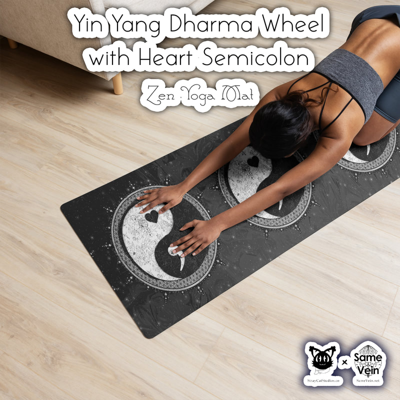 ☀ YIN YANG DHARMA WHEEL WITH HEART SEMICOLON • ZEN YOGA MAT ☀


★★★ DETAILS ★★★

☆ Our Yin Yang Dharma Wheel with Heart Semicolon artwork vibrantly printed on a Zen Yoga Mat. Whether you’re exercising, stretching, or meditating, it’s worth having a BoHo yoga mat that brings you joy and matches your style. It’s easy to carry and provides both stability and comfort with anti-slip rubber on the bottom and soft microsuede on top.



★★★ FABRICATION & MATERIALS ★★★

♥ Rubber mat with a microsuede top
♥ Anti-slip rubber bottom
♥ Size: 24″ × 68″ (61 cm × 173 cm)
♥ Weight: 62 oz. (1.75 kg)
♥ Mat thickness: 0.12″ (3 mm)
♥ Product sourced from China



★★★ ABOUT OUR ARTWORK ★★★

☆ MANDALAS have seemingly endless design possibilities and meanings spanning throughout a multitude of spirituality, philosophy, religion, and much more since the 4th century.

♥ Zen like configurations of shapes and symbols.
♥ Often used as a tool for spiritual guidance aiding in meditation and trance induction.
♥ Originally seen in Buddhism, Hinduism, Jainism, Shintoism; representing mindful ideas, principles, shrines, and deities.
♥ Normally layered with many patterns repeated from the outside border to the inner core, the mandala is seen as a general representation of the spiritual journey, helping it spread across the world and resonating with many people outside of religion.

☆ SACRED GEOMETRY explores any and all spiritual meanings found in shapes throughout nature, math, science, the universe, and our souls.

♥ Some of the most famous examples in Sacred geometry include the Metatron Cube, Tree of Life, Hexagram, Flower of Life, Vesica Piscis, Icosahedron, Labyrinth, Hamsa, Yin Yang, Sri Yantra, the Golden Ratio, and so much more
♥ Being tied to real life evidence throughout all of time, meaning in the shapes range from mapping the creation of the universe, balancing harmony and chaos, understanding life, growth, and death, and countless other core components of what makes the world what it is.

☆ The YIN YANG, also known as the "Diagram of the Great Ultimate", is a philosophical idea of balance attributed by the Chinese Cosmologist Zhou Dunyi.

♥ Yin, the black portion of the symbol, is connected to female energy, darkness, the earth, passivity, and much more.
♥ Yang, the white segment, is associated with male vibes, light, the heavens, activity, and so forth.
♥ Brought together, you find complete balance and harmony in mind, body, and soul. You cannot have one without the other.

☆ The FLOWER OF LIFE symbol is one of the most well known illustrations of Sacred Geometry.

♥ Starting with the Vesica Piscis symbol (2 overlapping circles), the pattern extends out to 19 circles traditionally.
♥ When represented with only 7 interconnected circles, you have the SEED OF LIFE.
♥ Many find this pattern throughout all of nature, lending itself to representing all of Life, the formation of the Universe, and Existence itself.

☆ The SEMICOLON indicates a sudden long pause in literature, but this has spiritually and emotionally expanded deeper.

♥ The design is a message of solidarity and affirmation for those handling mental wellness issues such as depression, bipolar, and addiction.
♥ Many attribute the semicolon to suicide awareness, as those who passed this way also came to a sudden stop in their story.
♥ Many use the symbol to mark themselves as to connect with others that resonate with the semicolon.



★★★ DISCOVER MORE ★★★

☆ If you enjoyed this Zen Yoga Mat, check out our others here ↓

☆ Zen Yoga Mats → https://www.etsy.com/shop/samevein/?etsrc=sdt§ion_id=42894124



★★★ SAME VEIN & STRAY CAT STUDIOS ★★★

☆ Thank you so much for your support! When people shop with us, it allows us to do more to support others, whether it be with our mental wellness & health work or assisting other creators do what they do best! We hope our work brings you peace and happiness both inside and out!

☆ Share the love on social media and tag us for a chance of free giveaways!

☆ Same Vein:

“A blog and community using creative outlets to understand mental wellness. Whether it be poetry, art, music, or any other medium, join in on the conversations! Check out our guided journals and planners or mandala activity and coloring books for self-improvement exercises. We also have home décor, books, poetry, apparel and accessories.”

♥ Etsy → https://www.etsy.com/shop/SameVein
♥ Website → SameVein.net
♥ Pinterest → @SameVein
♥ Facebook → @AlongTheSameVein
♥ Twitter → @Same_Vein
♥ Instagram → @Same_Vein

☆ Stray Cat Studios:

“A community of creators working for creators. Our goal is to bridge the gap between company and community, bringing together the support and funds creators need to keep doing what they love while lifting each other up at the same time. The arts are not about competition, it is about cooperation. We're all in this together!”

♥ Website → StrayCatStudios.co
♥ Pinterest → @StrayCatStudios
♥ Facebook → @straycatstudiosofficial
♥ Twitter → @StrayCatArt
♥ Instagram → @straycatstudios

Much love! ♪