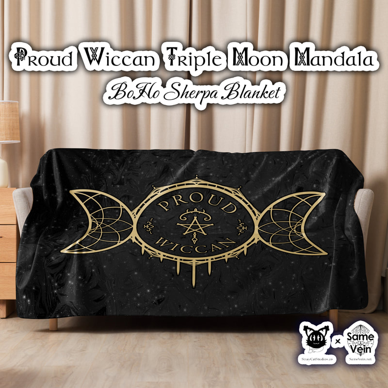 ☀ PROUD WICCAN TRIPLE MOON MANDALA • BOHO SHERPA BLANKET ☀


★★★ DETAILS ★★★

☆ This exquisite BoHo Sherpa Blanket with our Proud Wiccan Triple Moon Mandala original artwork combines a plushie feel with exceptional softness, making it the ultimate comfort companion. Perfect for daily use while lounging on the couch, snuggling up on chilly evenings, or styling your room--this blanket offers unmatched coziness and warmth. Sure to bring peace & comfort for you both inside and out!



★★★ FABRICATION & MATERIALS ★★★

♥ Integral composition: 100% polyester fibers
♥ Fabric: 100% polyester (51.5% surface fabric, 48.5% sherpa fabric)
♥ Smooth side fabric: 6.49 oz/yd² (220g/m²), sherpa fabric: 7.08 oz/yd² (240g/m²)
♥ Blank product components in the US sourced from Columbia
♥ Blank product components in the EU sourced from China



★★★ ABOUT OUR ARTWORK ★★★

☆ MANDALAS have seemingly endless design possibilities and meanings spanning throughout a multitude of spirituality, philosophy, religion, and much more since the 4th century.

♥ Zen like configurations of shapes and symbols.
♥ Often used as a tool for spiritual guidance aiding in meditation and trance induction.
♥ Originally seen in Buddhism, Hinduism, Jainism, Shintoism; representing mindful ideas, principles, shrines, and deities.
♥ Normally layered with many patterns repeated from the outside border to the inner core, the mandala is seen as a general representation of the spiritual journey, helping it spread across the world and resonating with many people outside of religion.

☆ SACRED GEOMETRY explores any and all spiritual meanings found in shapes throughout nature, math, science, the universe, and our souls.

♥ Some of the most famous examples in Sacred geometry include the Metatron Cube, Tree of Life, Hexagram, Flower of Life, Vesica Piscis, Icosahedron, Labyrinth, Hamsa, Yin Yang, Sri Yantra, the Golden Ratio, and so much more
♥ Being tied to real life evidence throughout all of time, meaning in the shapes range from mapping the creation of the universe, balancing harmony and chaos, understanding life, growth, and death, and countless other core components of what makes the world what it is.

☆ The TRIPLE MOON, or TRIPLE GODDESS, represents the Maiden, Mother, and Crone, generally drawing ties between female reproduction and the creation of life, connecting women to the Goddess. The symbol varies between Pagan, Wiccan, Neopagan, and other similar but different beliefs.

♥ The waxing moon is the Maiden, encompassing birth, new beginnings, and youth as well as expansion, enchantment, and inception.
♥ The full moon is the Mother, representing fertility, life and sexuality as well as power, stability, and fulfilment.
♥ The waning moon is the Crone, symbolizing death and endings as well as wisdom and repose.



★★★ DISCOVER MORE ★★★

☆ If you enjoyed this Mandala BoHo Sherpa Blanket, check out our others here ↓

☆ Mandala BoHo Sherpa Blankets → https://www.etsy.com/shop/SameVein?ref=profile_header§ion_id=37091535



★★★ SAME VEIN & STRAY CAT STUDIOS ★★★

☆ Thank you so much for your support! When people shop with us, it allows us to do more to support others, whether it be with our mental wellness & health work or assisting other creators do what they do best! We hope our work brings you peace and happiness both inside and out!

☆ Share the love on social media and tag us for a chance of free giveaways!

☆ Same Vein:

“A blog and community using creative outlets to understand mental wellness. Whether it be poetry, art, music, or any other medium, join in on the conversations! Check out our guided journals and planners or mandala activity and coloring books for self-improvement exercises. We also have home décor, books, poetry, apparel and accessories.”

♥ Etsy → https://www.etsy.com/shop/SameVein
♥ Website → SameVein.net
♥ Pinterest → @SameVein
♥ Facebook → @AlongTheSameVein
♥ Twitter → @Same_Vein
♥ Instagram → @Same_Vein

☆ Stray Cat Studios:

“A community of creators working for creators. Our goal is to bridge the gap between company and community, bringing together the support and funds creators need to keep doing what they love while lifting each other up at the same time. The arts are not about competition, it is about cooperation. We're all in this together!”

♥ Website → StrayCatStudios.co
♥ Pinterest → @StrayCatStudios
♥ Facebook → @straycatstudiosofficial
♥ Twitter → @StrayCatArt
♥ Instagram → @straycatstudios

Much love! ♪