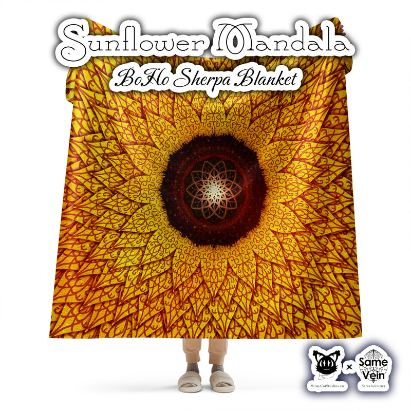 ☀ SUNFLOWER MANDALA • BOHO SHERPA BLANKET ☀


★★★ DETAILS ★★★

☆ This exquisite BoHo Sherpa Blanket with our Sunflower Mandala original artwork combines a plushie feel with exceptional softness, making it the ultimate comfort companion. Perfect for daily use while lounging on the couch, snuggling up on chilly evenings, or styling your room--this blanket offers unmatched coziness and warmth. Sure to bring peace & comfort for you both inside and out!



★★★ FABRICATION & MATERIALS ★★★

♥ Integral composition: 100% polyester fibers
♥ Fabric: 100% polyester (51.5% surface fabric, 48.5% sherpa fabric)
♥ Smooth side fabric: 6.49 oz/yd² (220g/m²), sherpa fabric: 7.08 oz/yd² (240g/m²)
♥ Blank product components in the US sourced from Columbia
♥ Blank product components in the EU sourced from China



★★★ ABOUT OUR ARTWORK ★★★

☆ MANDALAS have seemingly endless design possibilities and meanings spanning throughout a multitude of spirituality, philosophy, religion, and much more since the 4th century.

♥ Zen like configurations of shapes and symbols.
♥ Often used as a tool for spiritual guidance aiding in meditation and trance induction.
♥ Originally seen in Buddhism, Hinduism, Jainism, Shintoism; representing mindful ideas, principles, shrines, and deities.
♥ Normally layered with many patterns repeated from the outside border to the inner core, the mandala is seen as a general representation of the spiritual journey, helping it spread across the world and resonating with many people outside of religion.

☆ SACRED GEOMETRY explores any and all spiritual meanings found in shapes throughout nature, math, science, the universe, and our souls.

♥ Some of the most famous examples in Sacred geometry include the Metatron Cube, Tree of Life, Hexagram, Flower of Life, Vesica Piscis, Icosahedron, Labyrinth, Hamsa, Yin Yang, Sri Yantra, the Golden Ratio, and so much more
♥ Being tied to real life evidence throughout all of time, meaning in the shapes range from mapping the creation of the universe, balancing harmony and chaos, understanding life, growth, and death, and countless other core components of what makes the world what it is.



★★★ DISCOVER MORE ★★★

☆ If you enjoyed this Mandala BoHo Sherpa Blanket, check out our others here ↓

☆ Mandala BoHo Sherpa Blankets → https://www.etsy.com/shop/SameVein?ref=profile_header§ion_id=37091535



★★★ SAME VEIN & STRAY CAT STUDIOS ★★★

☆ Thank you so much for your support! When people shop with us, it allows us to do more to support others, whether it be with our mental wellness & health work or assisting other creators do what they do best! We hope our work brings you peace and happiness both inside and out!

☆ Share the love on social media and tag us for a chance of free giveaways!

☆ Same Vein:

“A blog and community using creative outlets to understand mental wellness. Whether it be poetry, art, music, or any other medium, join in on the conversations! Check out our guided journals and planners or mandala activity and coloring books for self-improvement exercises. We also have home décor, books, poetry, apparel and accessories.”

♥ Etsy → https://www.etsy.com/shop/SameVein
♥ Website → SameVein.net
♥ Pinterest → @SameVein
♥ Facebook → @AlongTheSameVein
♥ Twitter → @Same_Vein
♥ Instagram → @Same_Vein

☆ Stray Cat Studios:

“A community of creators working for creators. Our goal is to bridge the gap between company and community, bringing together the support and funds creators need to keep doing what they love while lifting each other up at the same time. The arts are not about competition, it is about cooperation. We're all in this together!”

♥ Website → StrayCatStudios.co
♥ Pinterest → @StrayCatStudios
♥ Facebook → @straycatstudiosofficial
♥ Twitter → @StrayCatArt
♥ Instagram → @straycatstudios

Much love! ♪